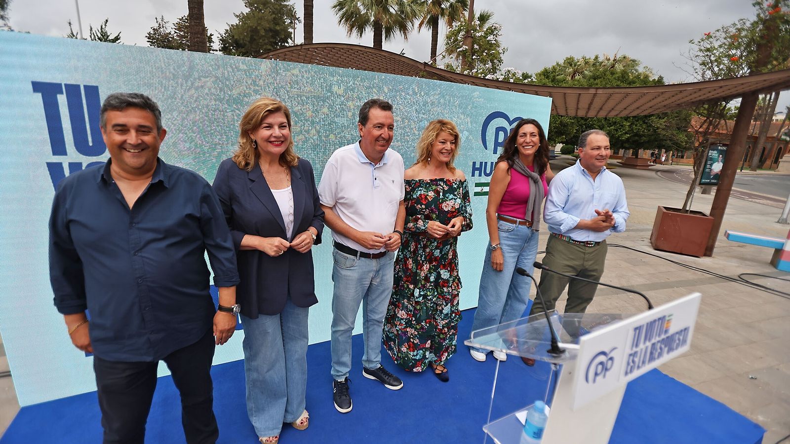 PP en el acto de cierre de la campaña electoral en Huelva.