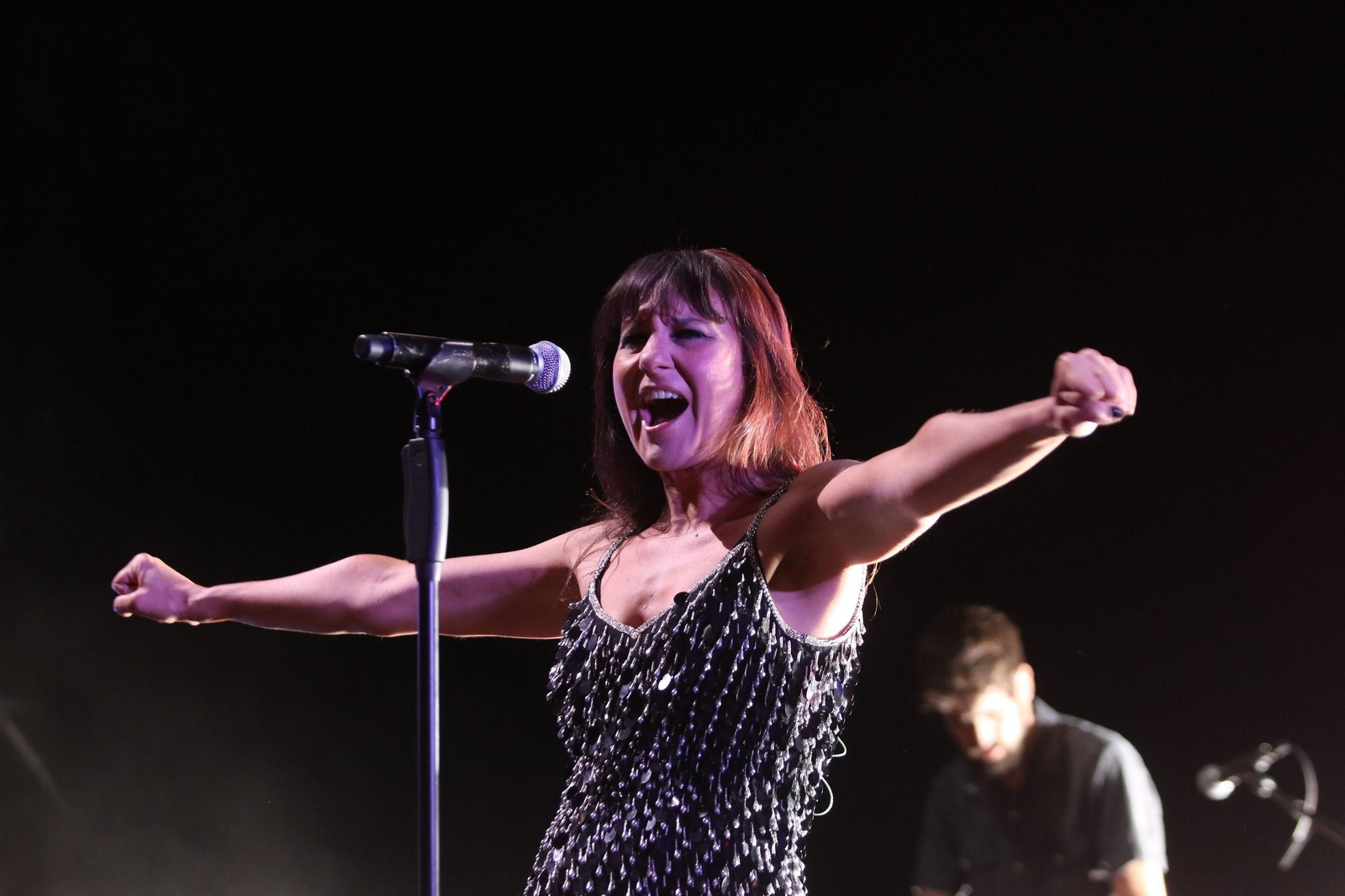 Amaral, en su último concierto en el Teatro de la Axerquía, en 2017.