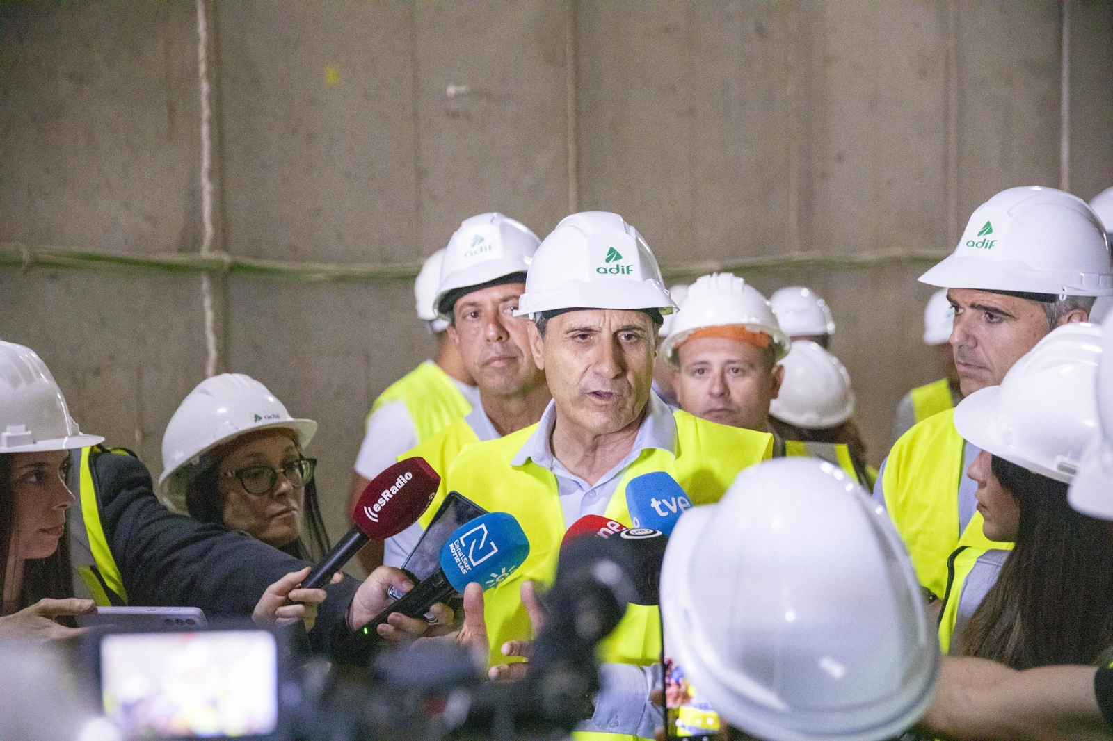 Así avanzan las obras del túnel de Viator del Ave