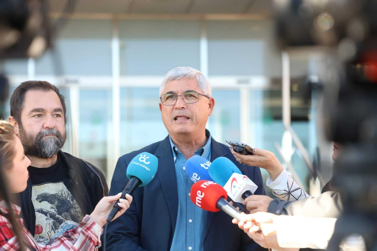 Ignacio Carrasco, a las puertas de la Ciudad de la Justicia, tras conocer el veredicto.