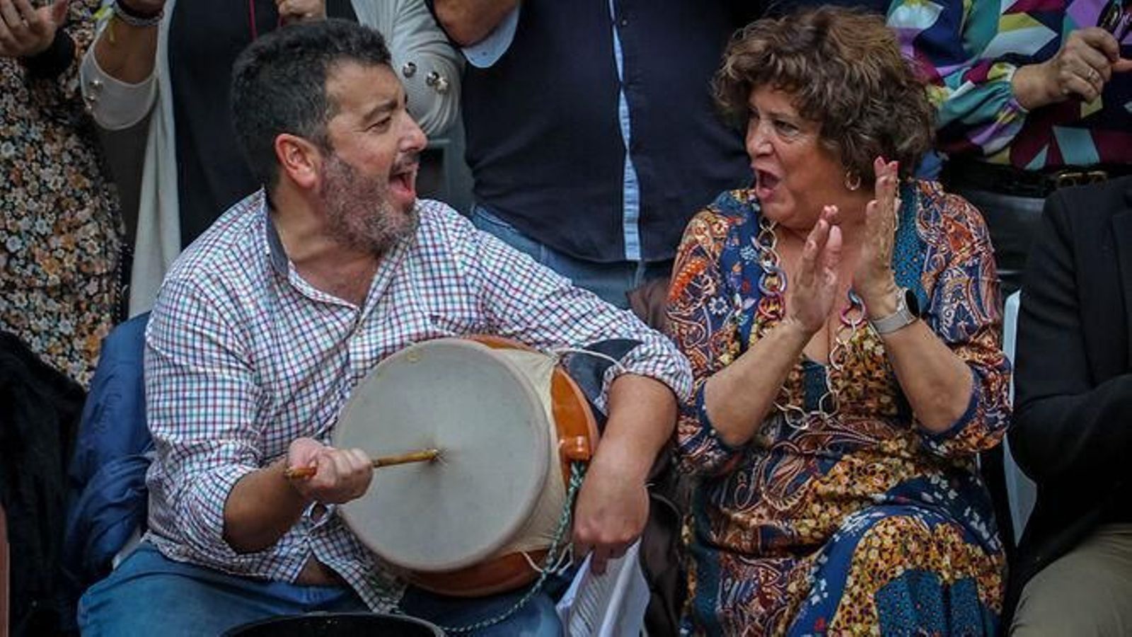 Imagen de archivo tomada en una zambomba de Jerez.
