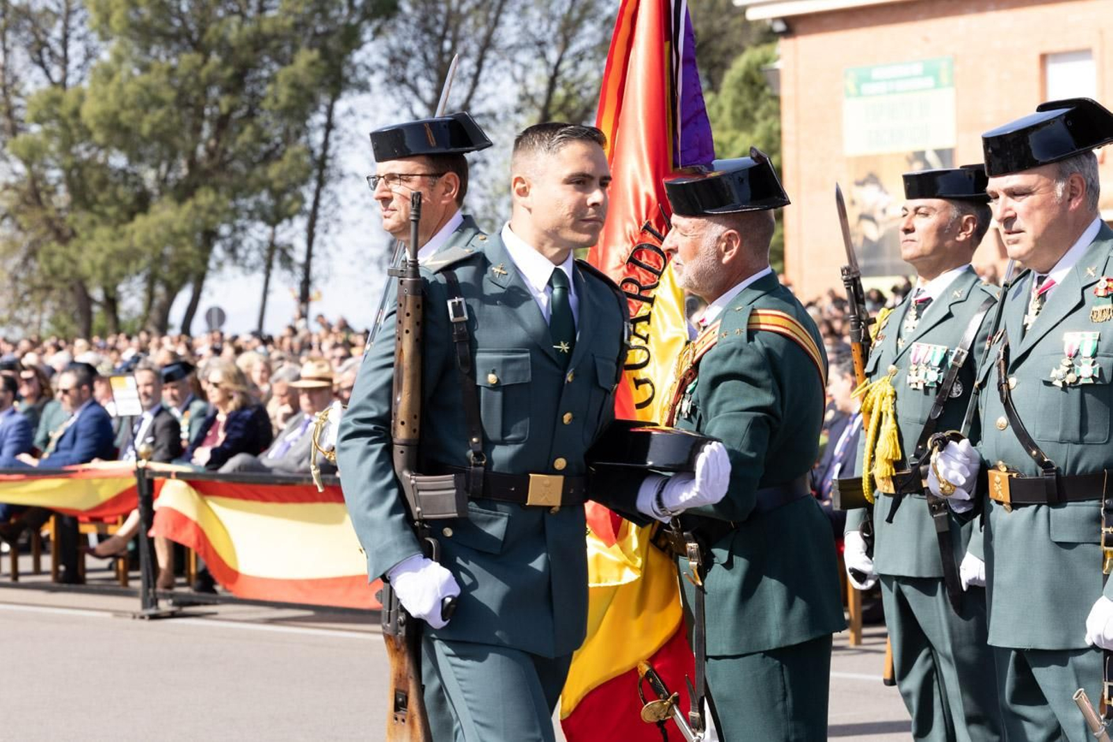 Acto de jura de bandera de la 130ª promoción de guardias civiles de la Academia de Baeza