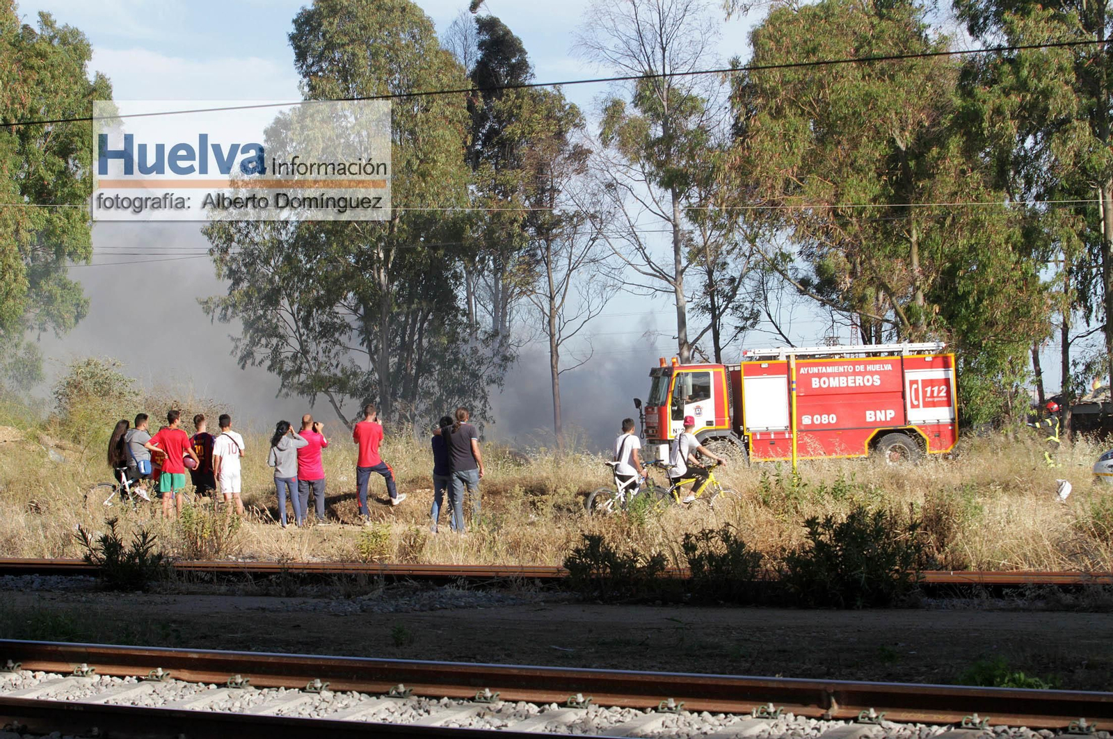 Imágenes del incendio en el asentamiento de las Metas