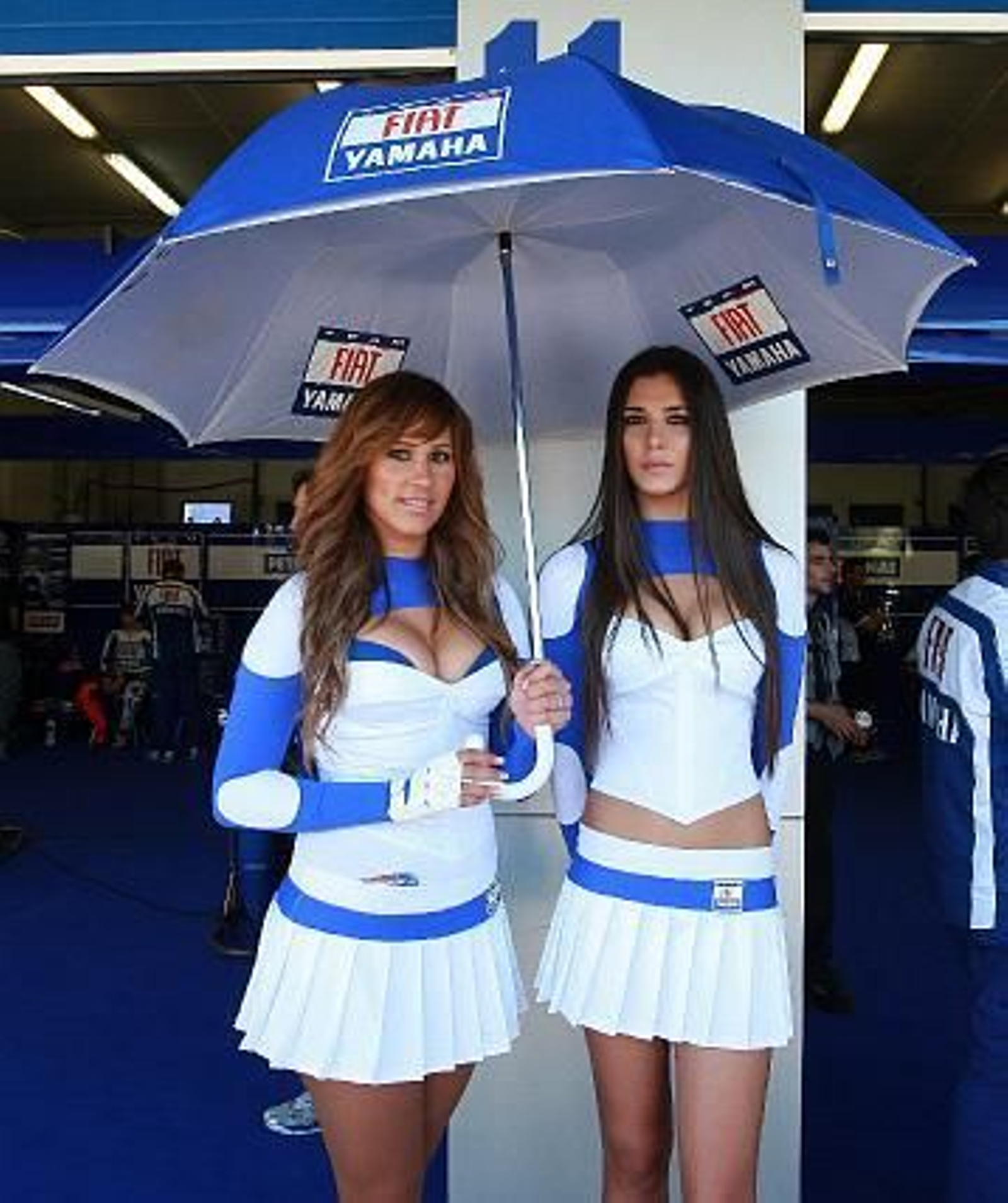Las chicas del ´paddock´, puro espectáculo en Jerez. 

Foto: Juan Carlos Toro/ Manuel Aranda