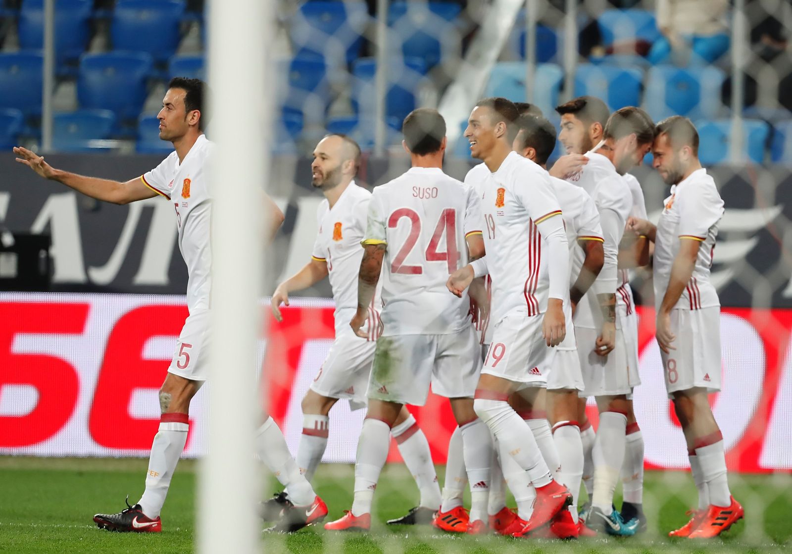 La galería del amistoso Rusia-España