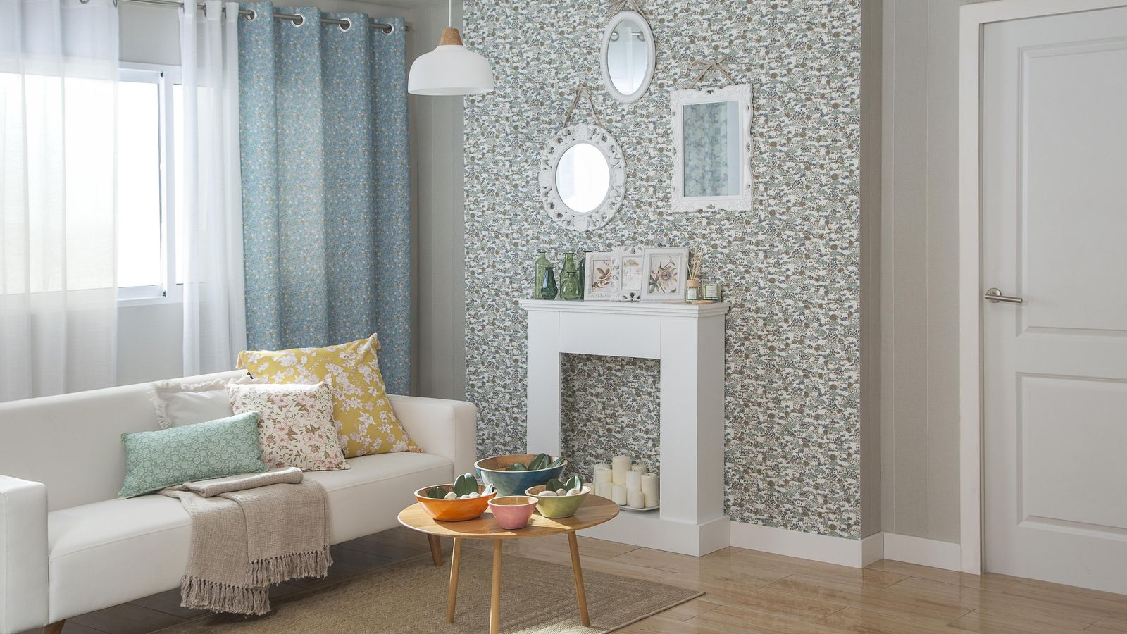 Un salón que basa su decoración en la esencia de la naturaleza.