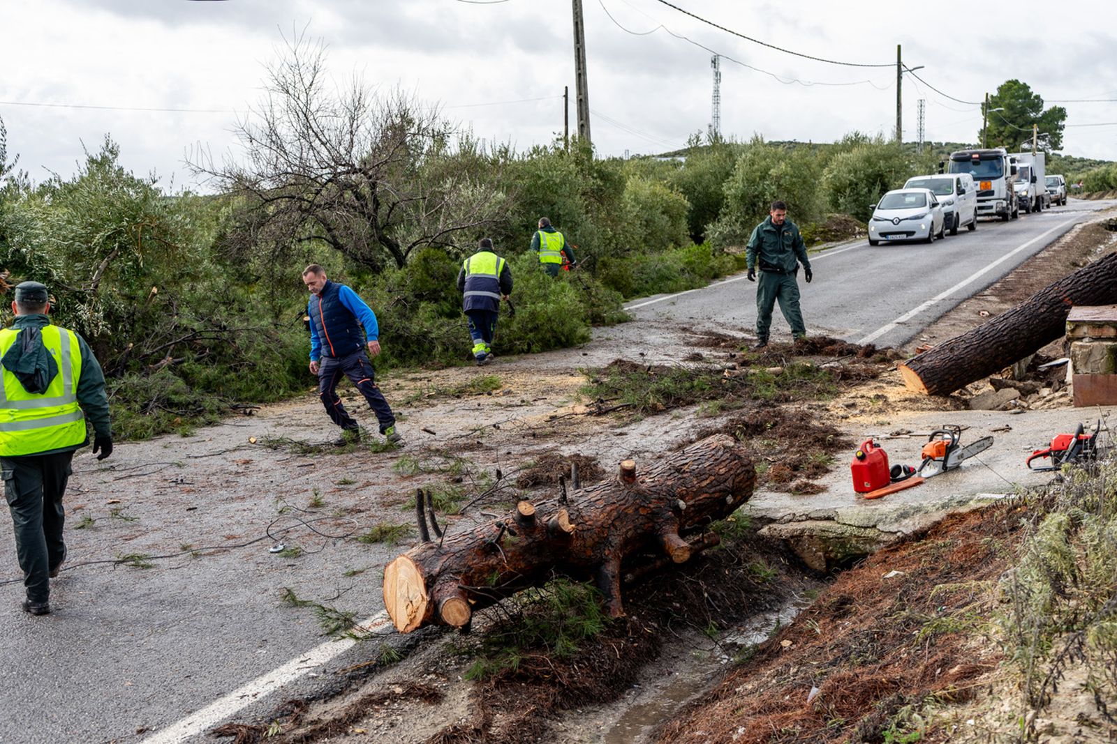 Así queda Monte Lope Álvarez después de la tromba de agua caída