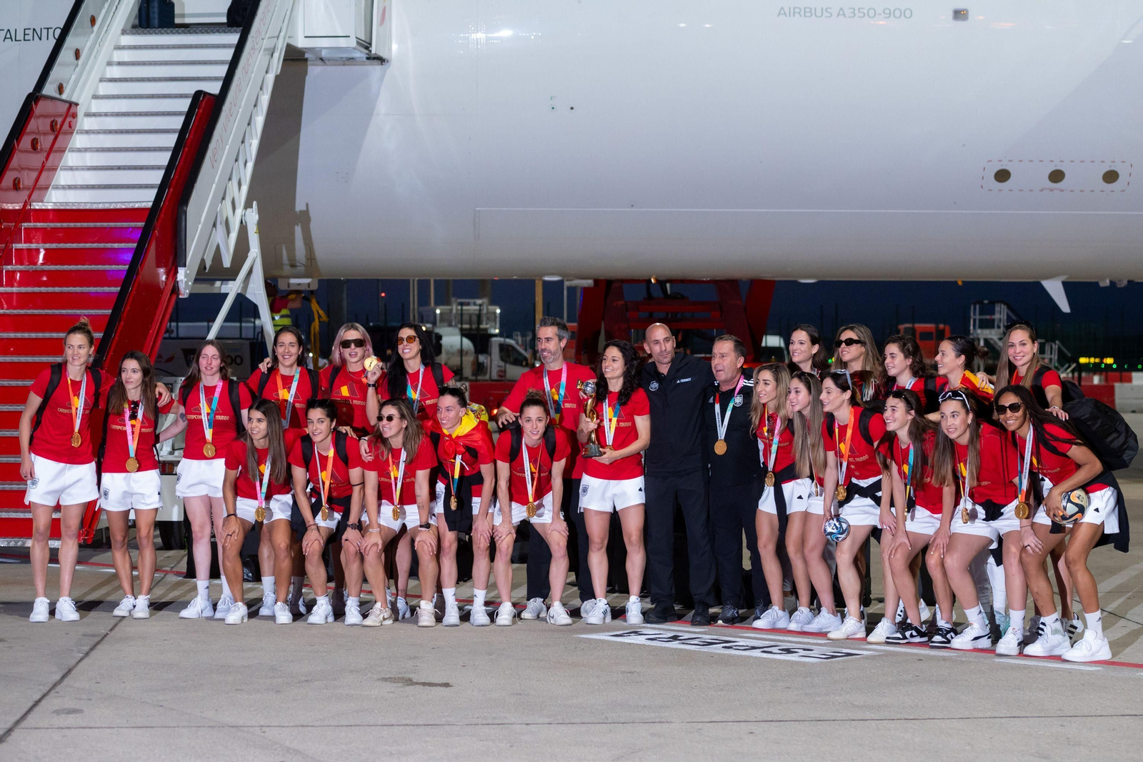 Los festejos de las jugadoras de la Selección española de fútbol femenino