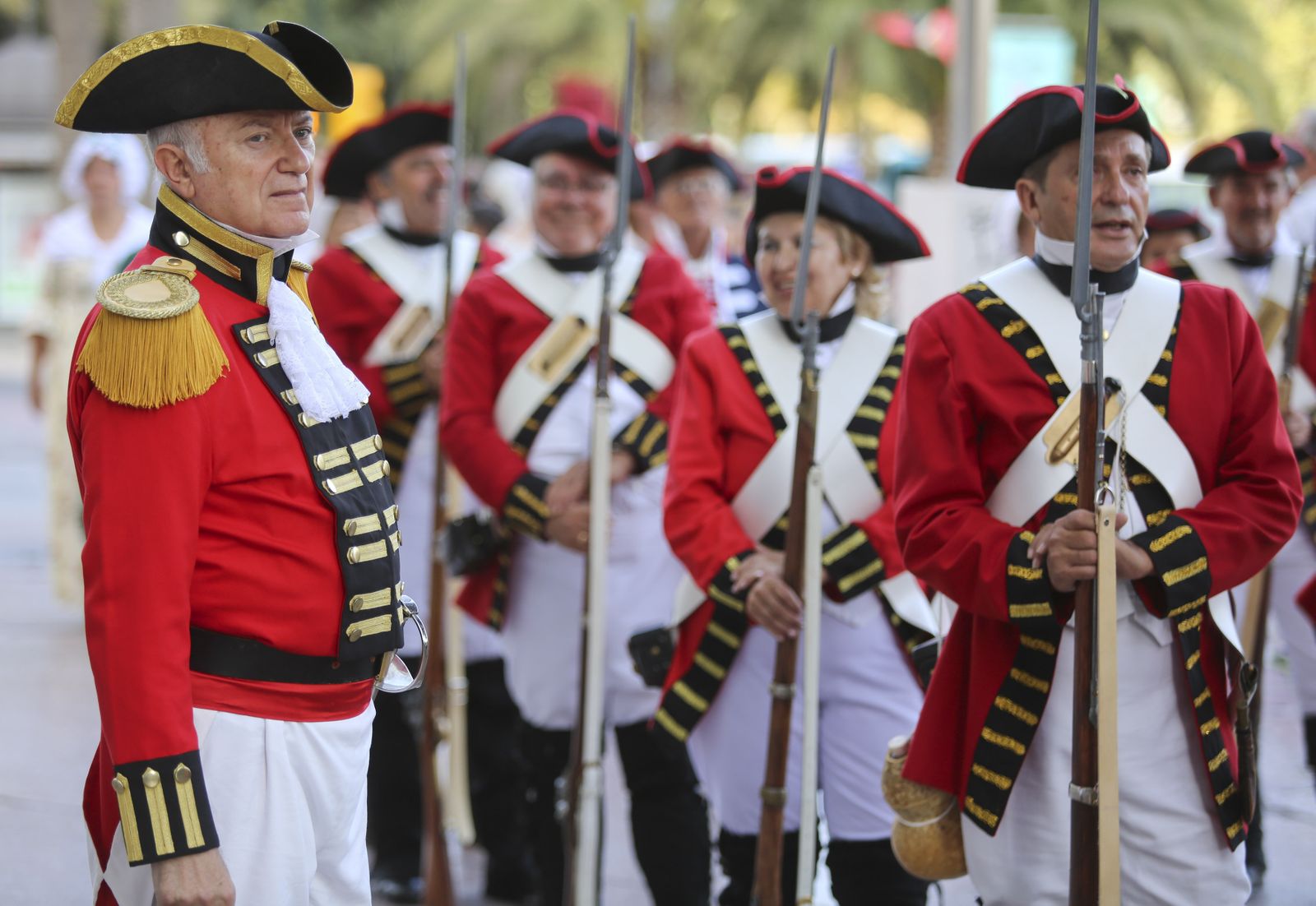 Las fotos del desfile en Málaga en recuerdo a Bernardo de Gálvez
