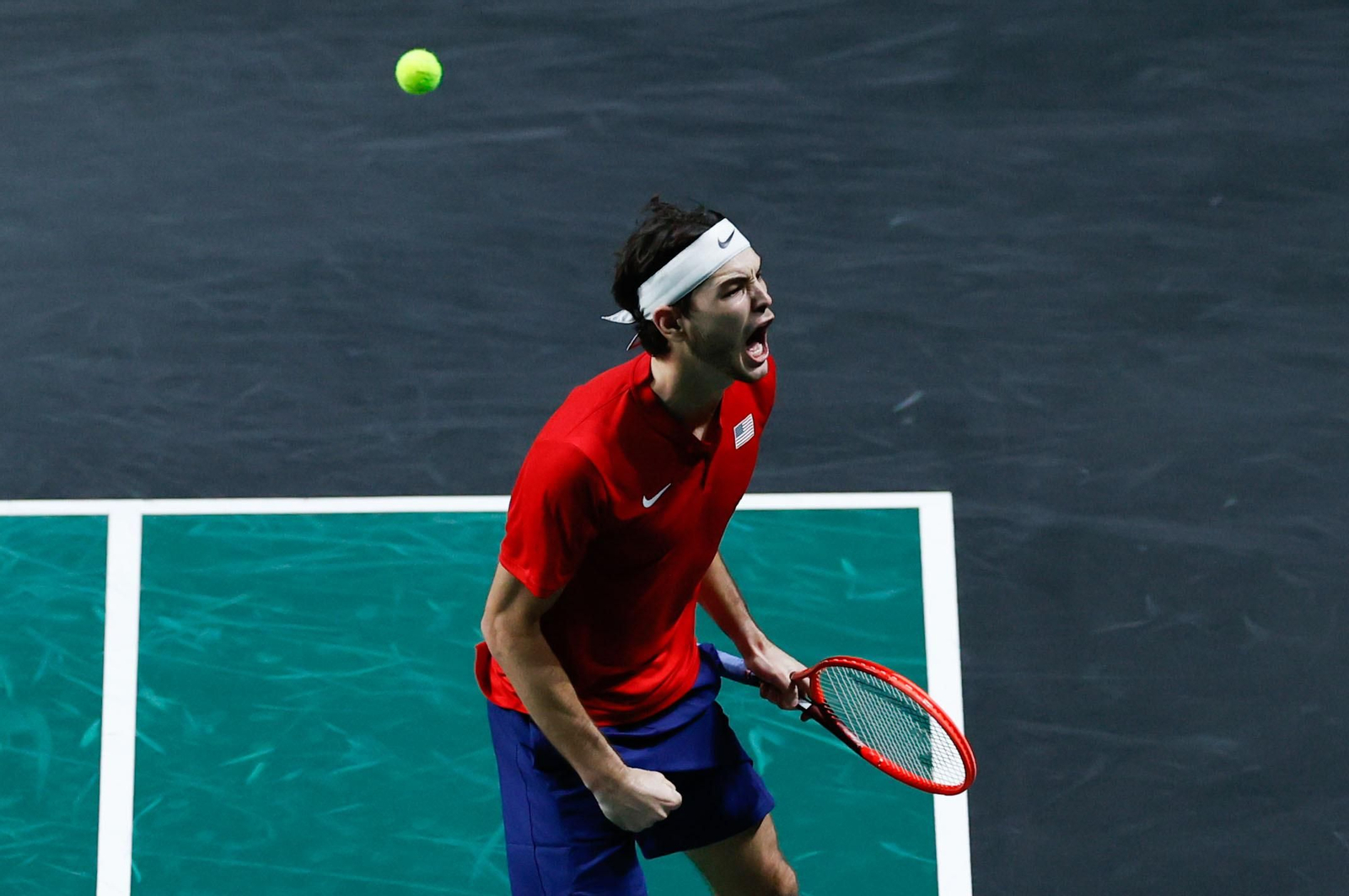 Taylor Fritz - Lorenzo Musetti de la Copa Davis de Málaga, en fotos