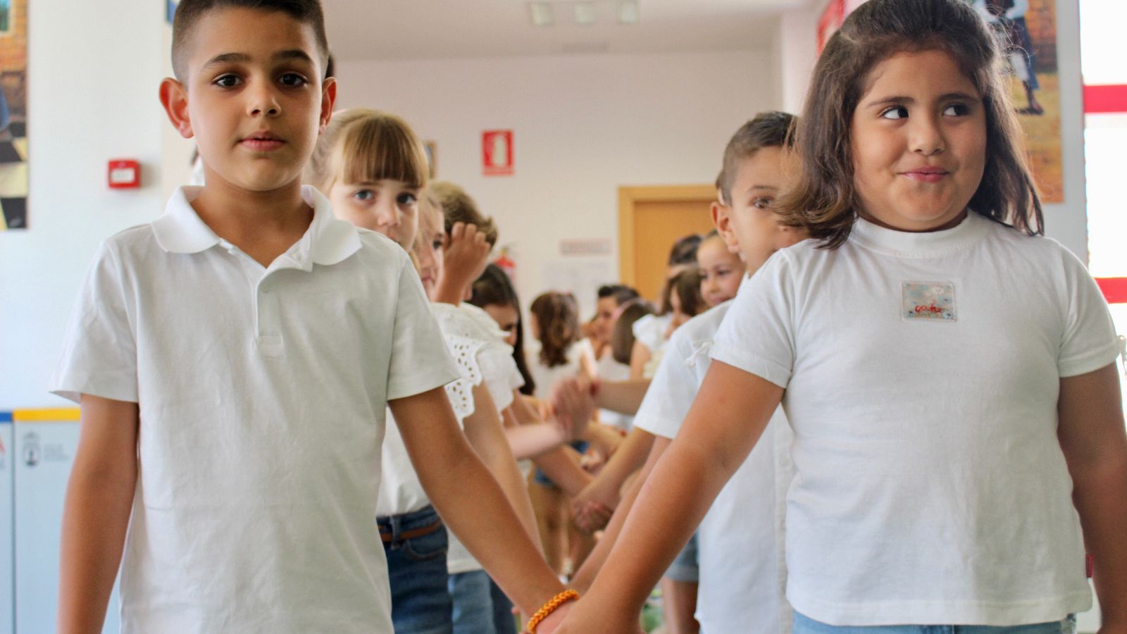 Con los nervios a flor de piel antes del inicio de la actuación.