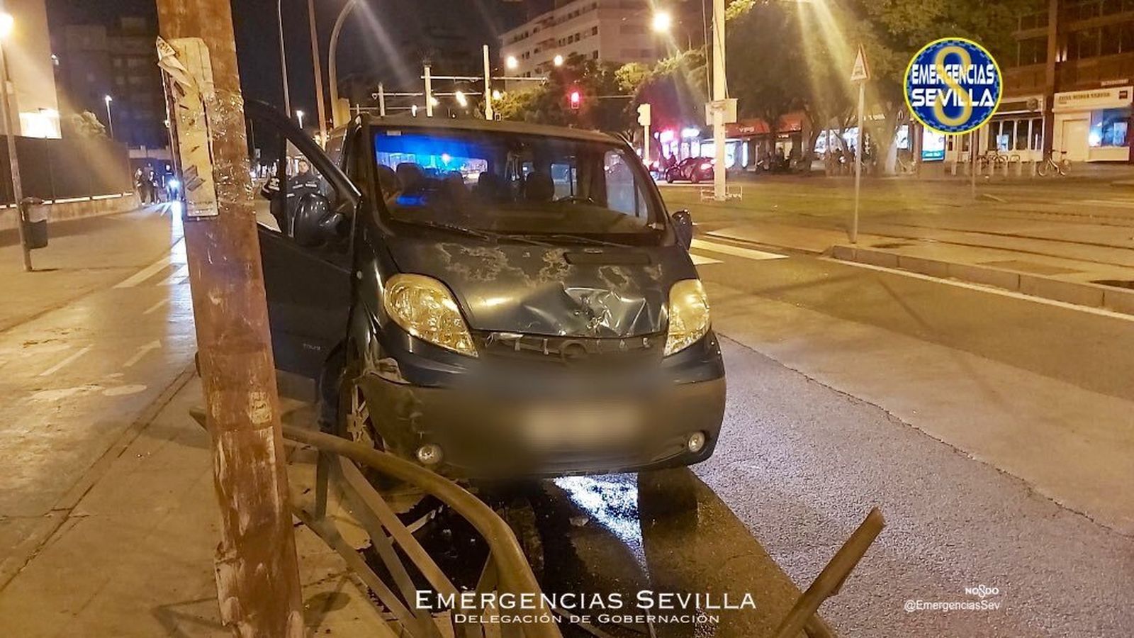 Estado en el que quedó el vehículo tras el accidente.