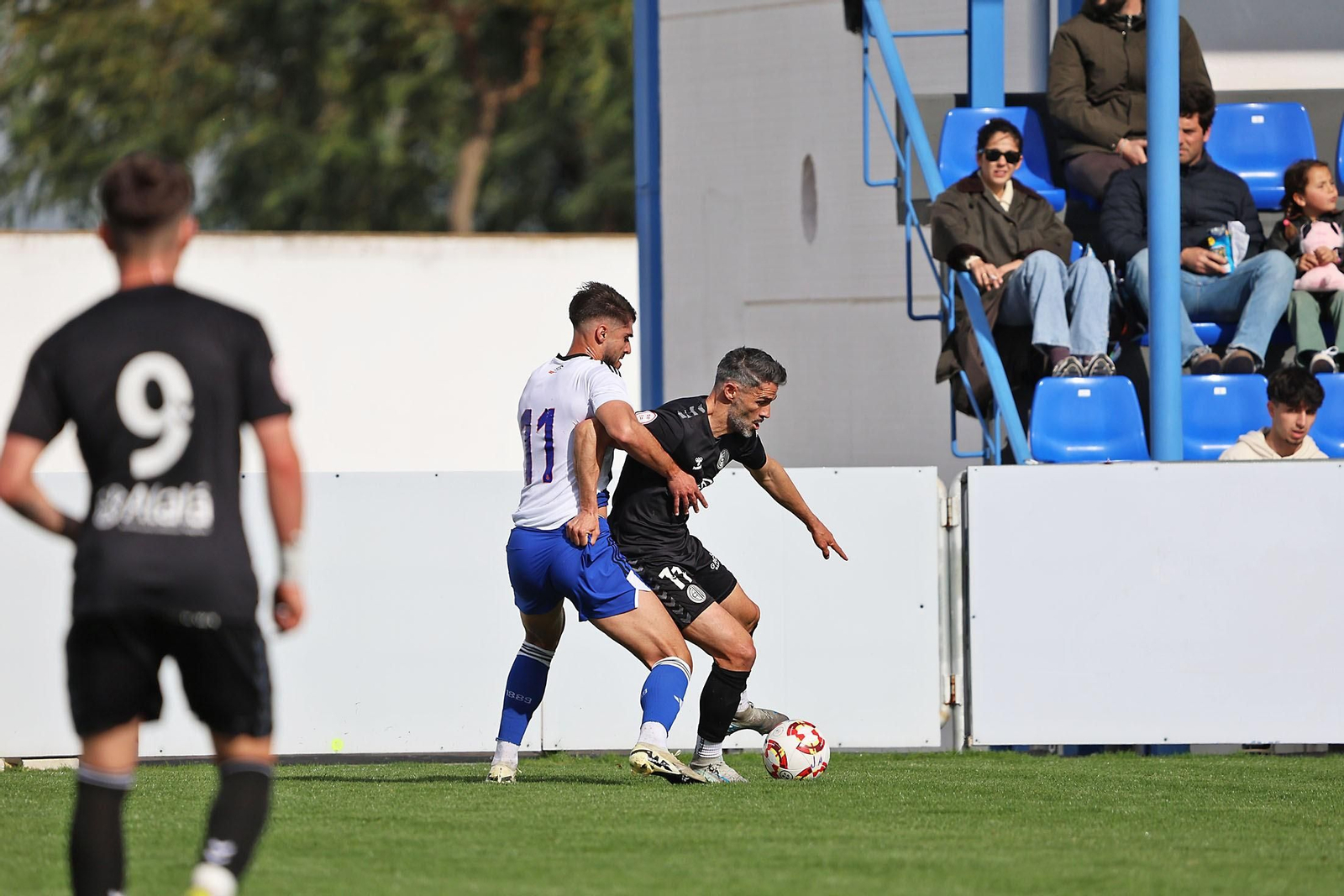 Un lance del Atlético Onubense-Atlético Central de la pasada temporada.
