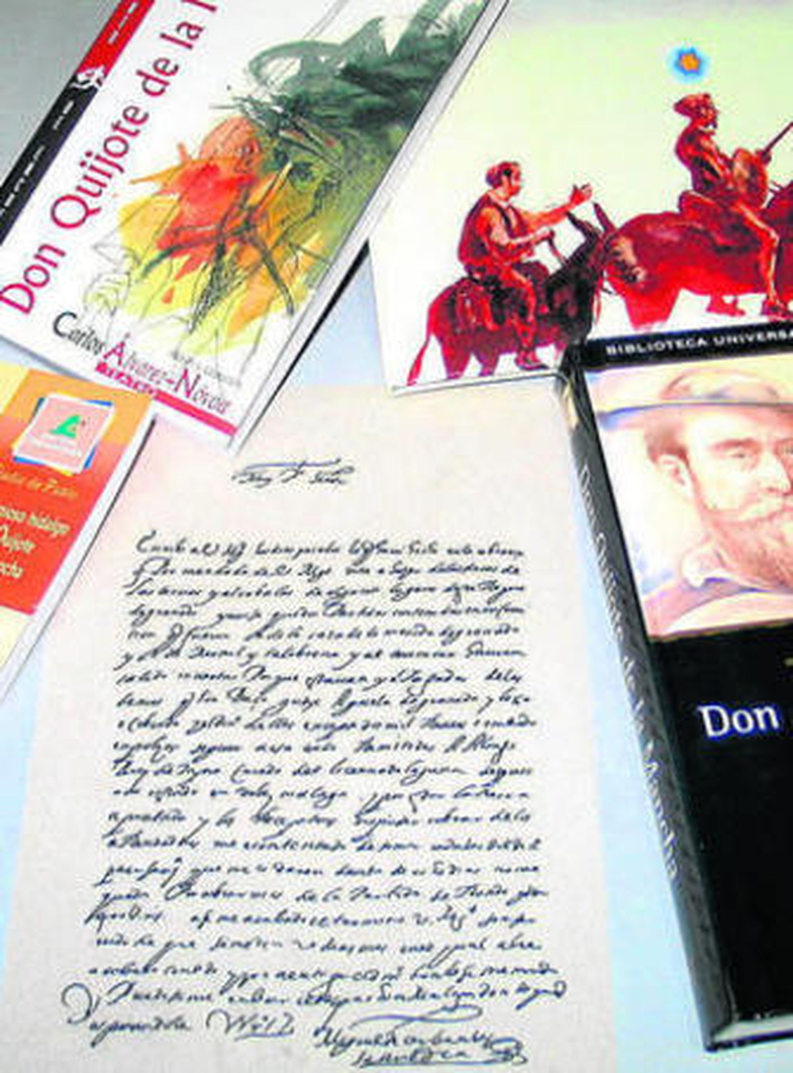 Carta firmada por el escritor al rey.