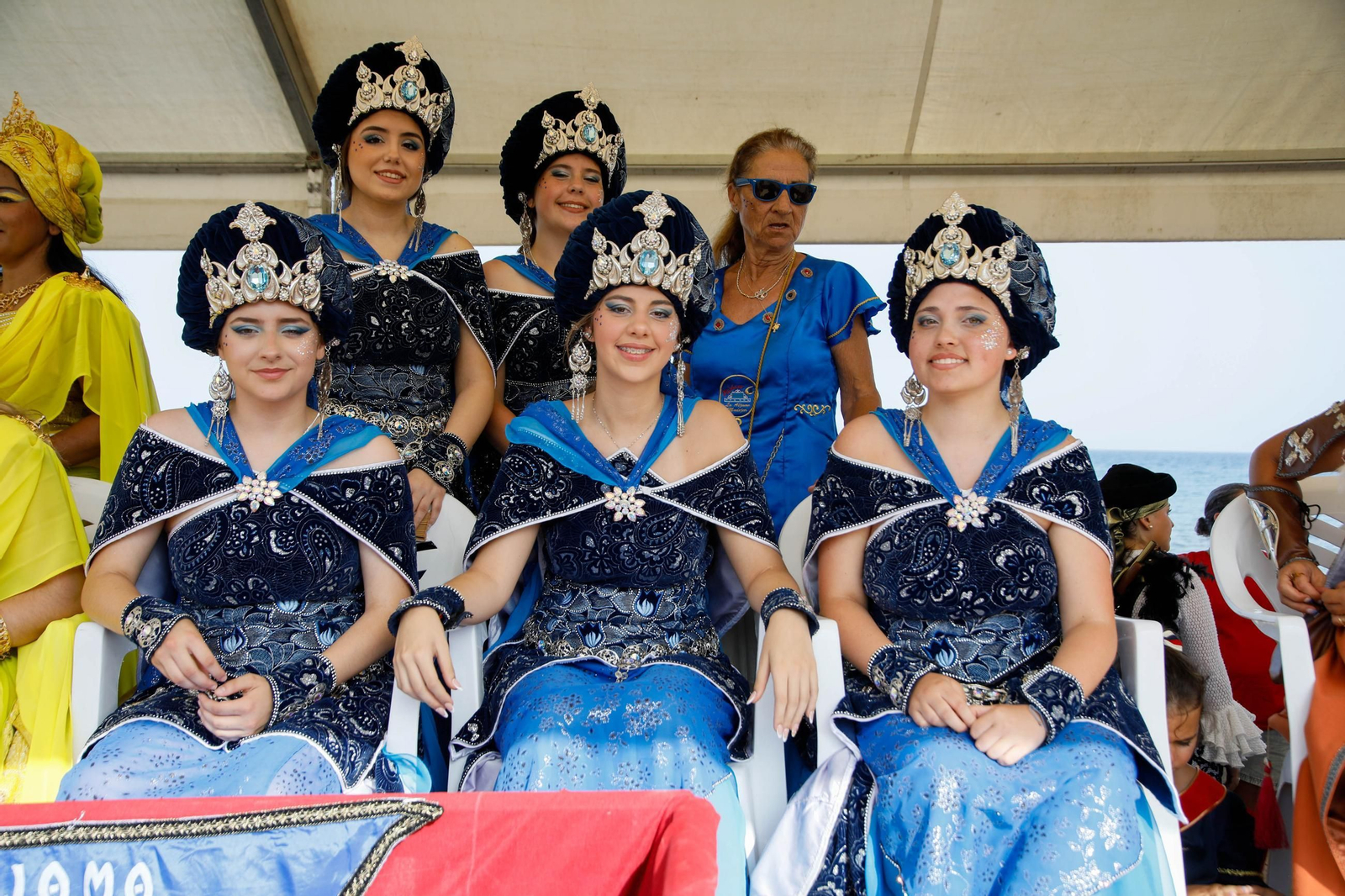 La carrera de cintas y la exhibición de caballos de los Moros y Cristianos de Mojácar, en imágenes