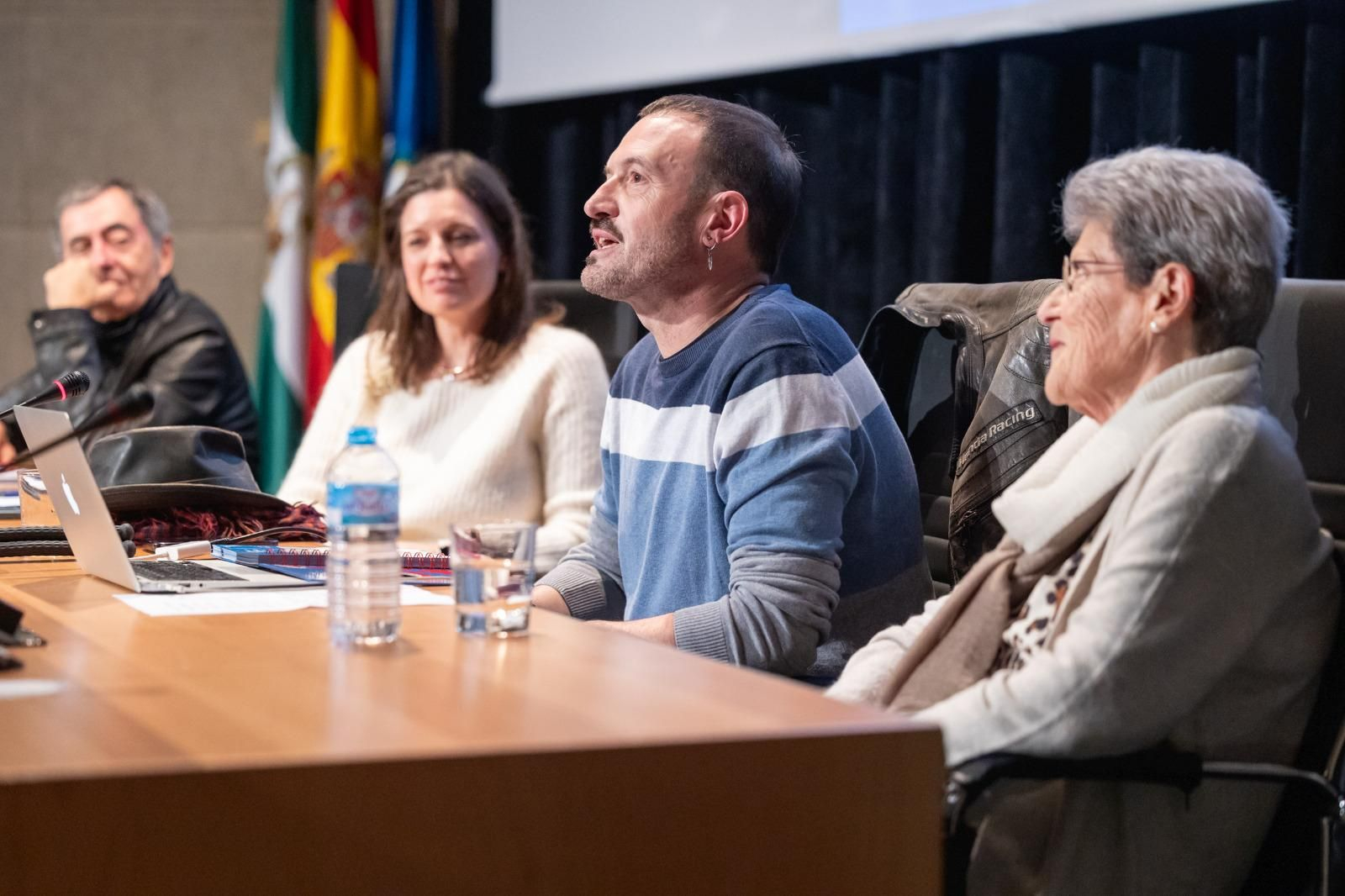 Alex O'Dogherty durante la presentación de su libro de recetas en San Fernando