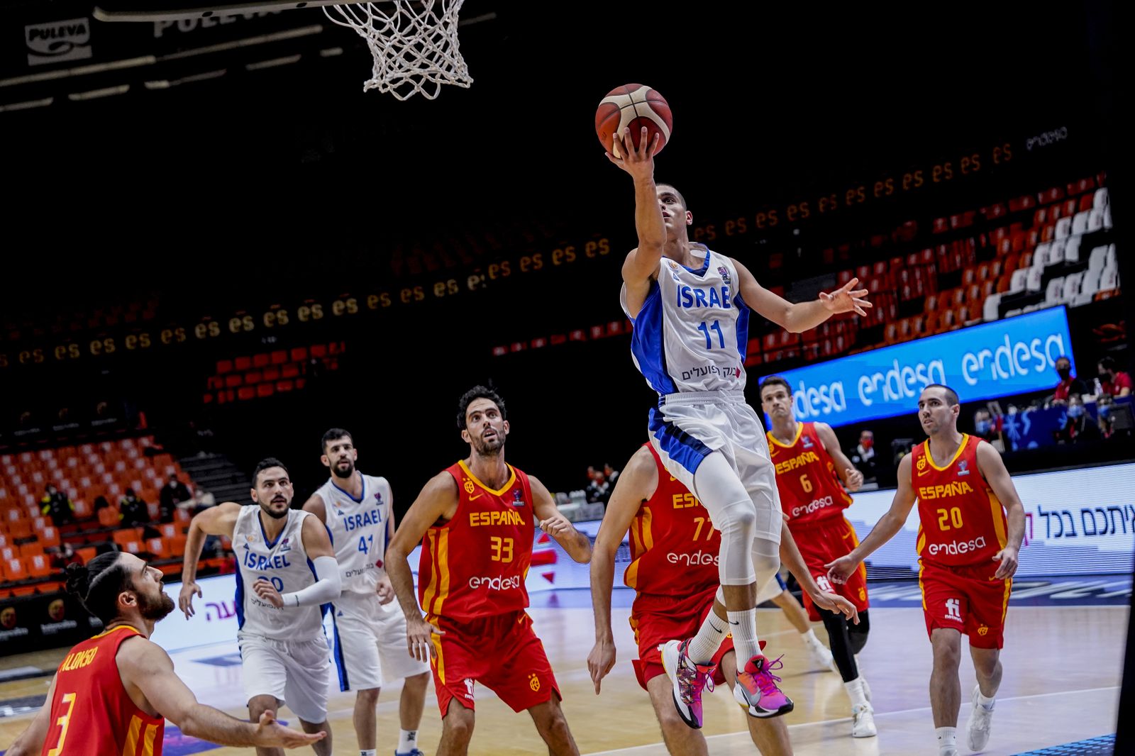 Las fotos de los jugadores del Unicaja en el Israel-España