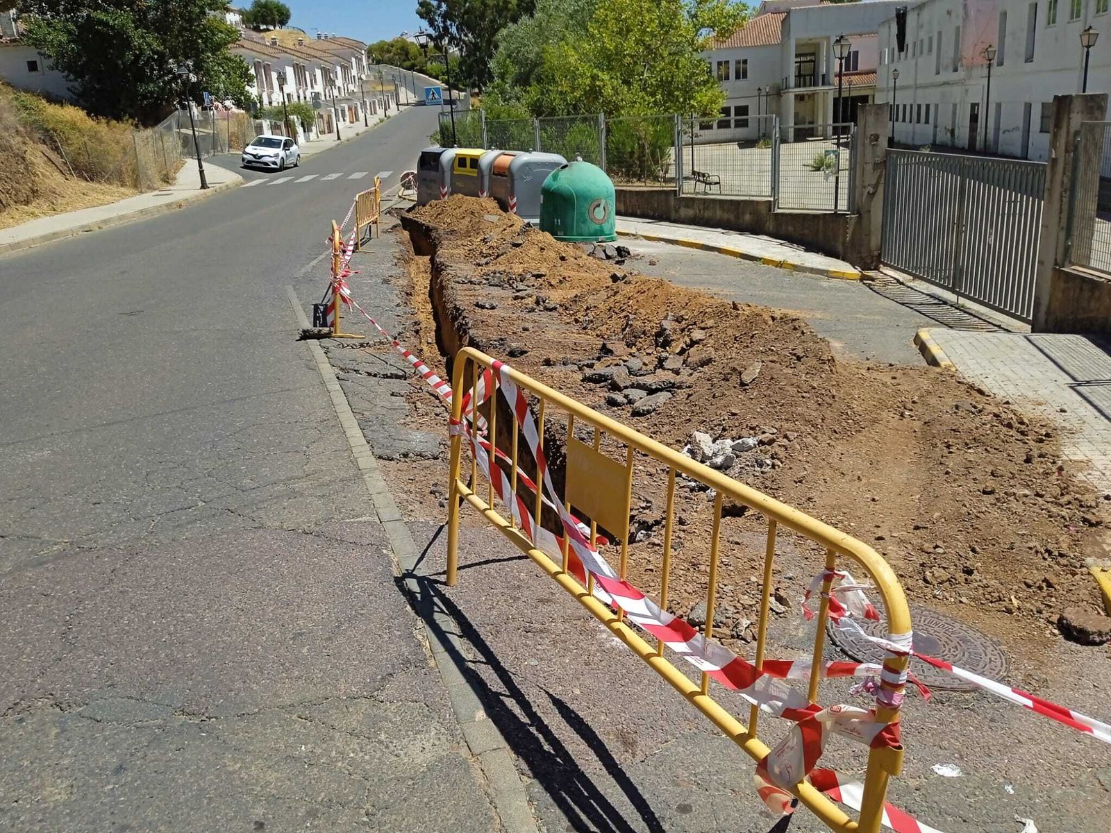 Obras para la reparación de averías en las redes de abastecimiento.