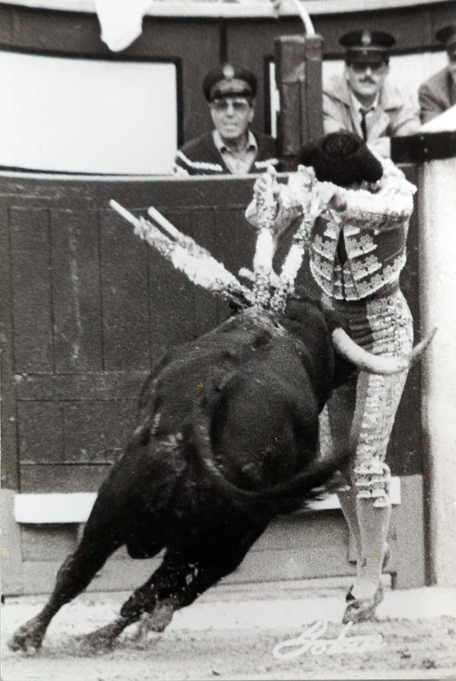 Luis Arenas, en un par en Madrid a un 'palha' en 1982.