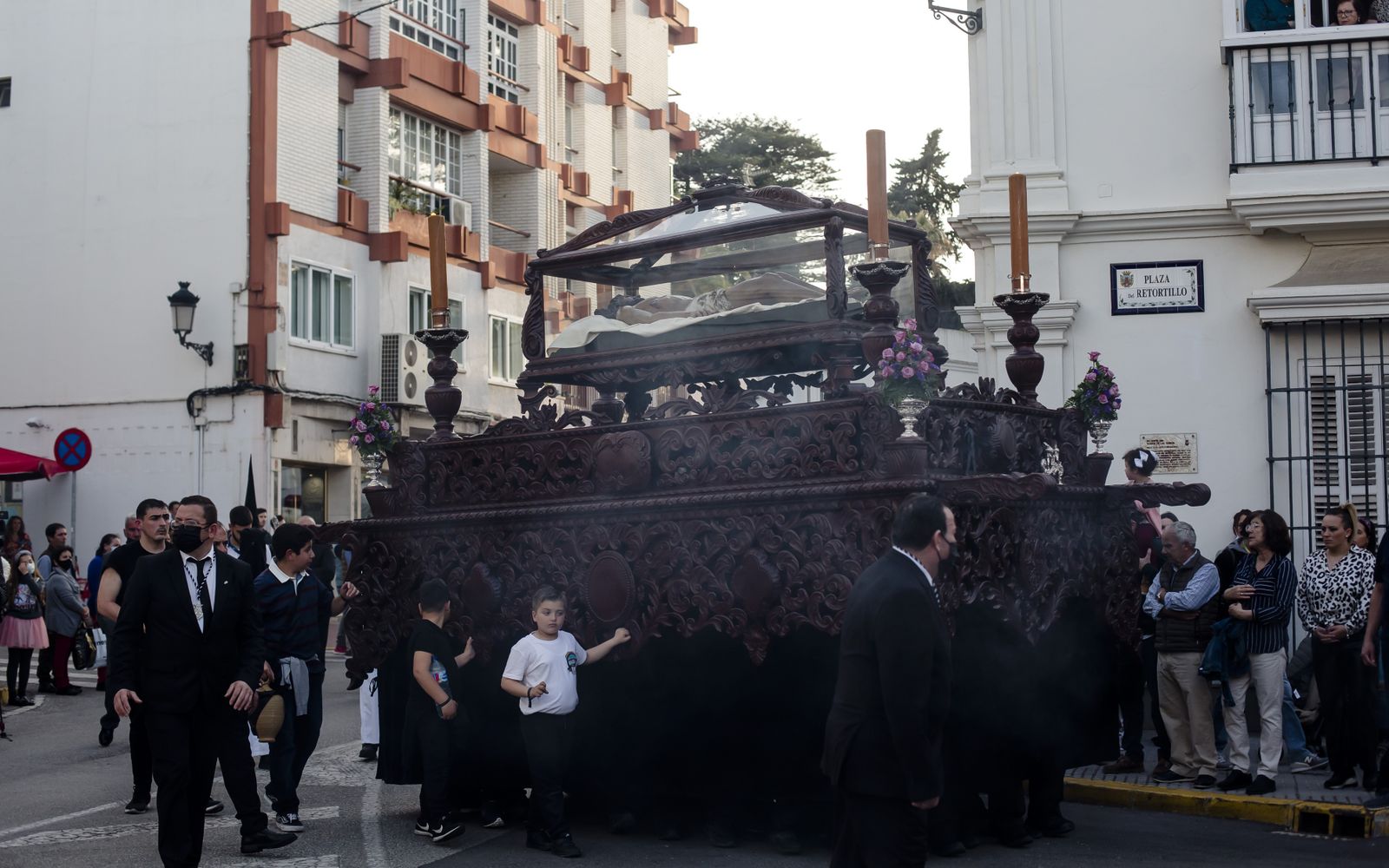 Las imágenes de la cofradía de la soledad en la Semana Santa de Chiclana 2022