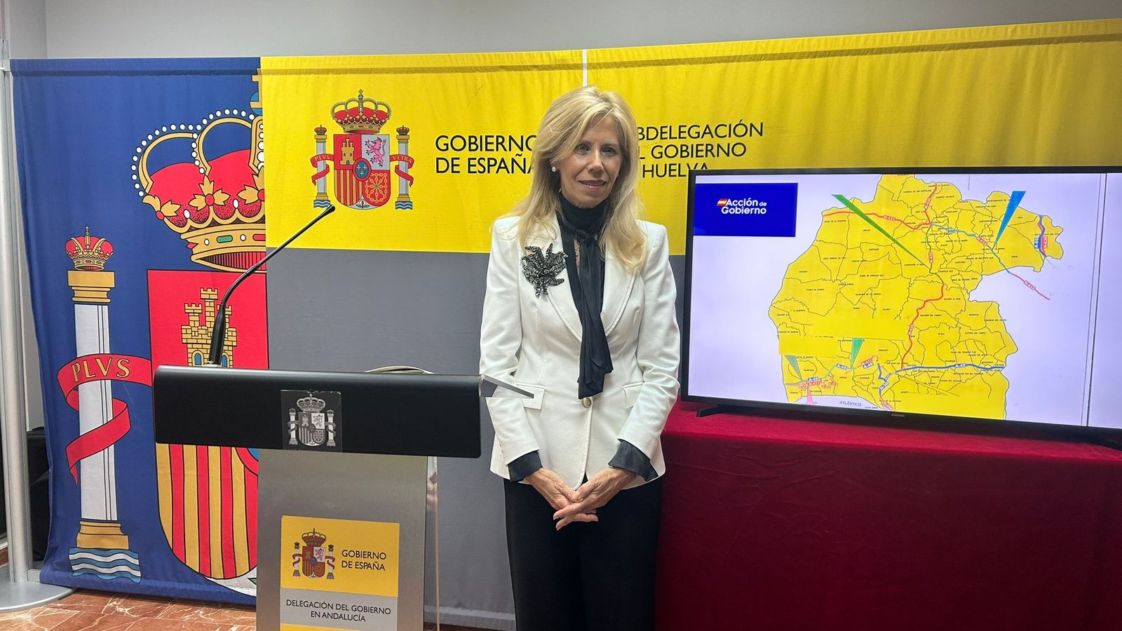 María José Rico, subdelegada del Gobierno en Huelva.