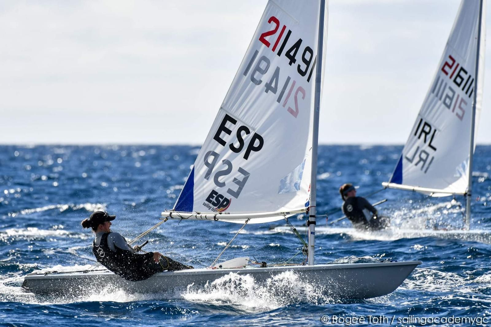 Ana Moncada, en una regata.