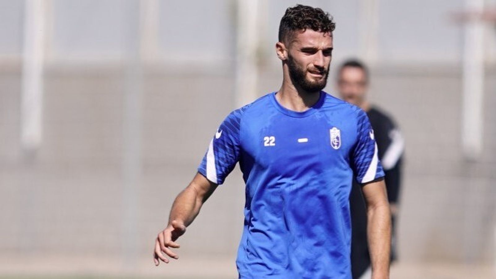 Domingos Duarte, en el entrenamiento.