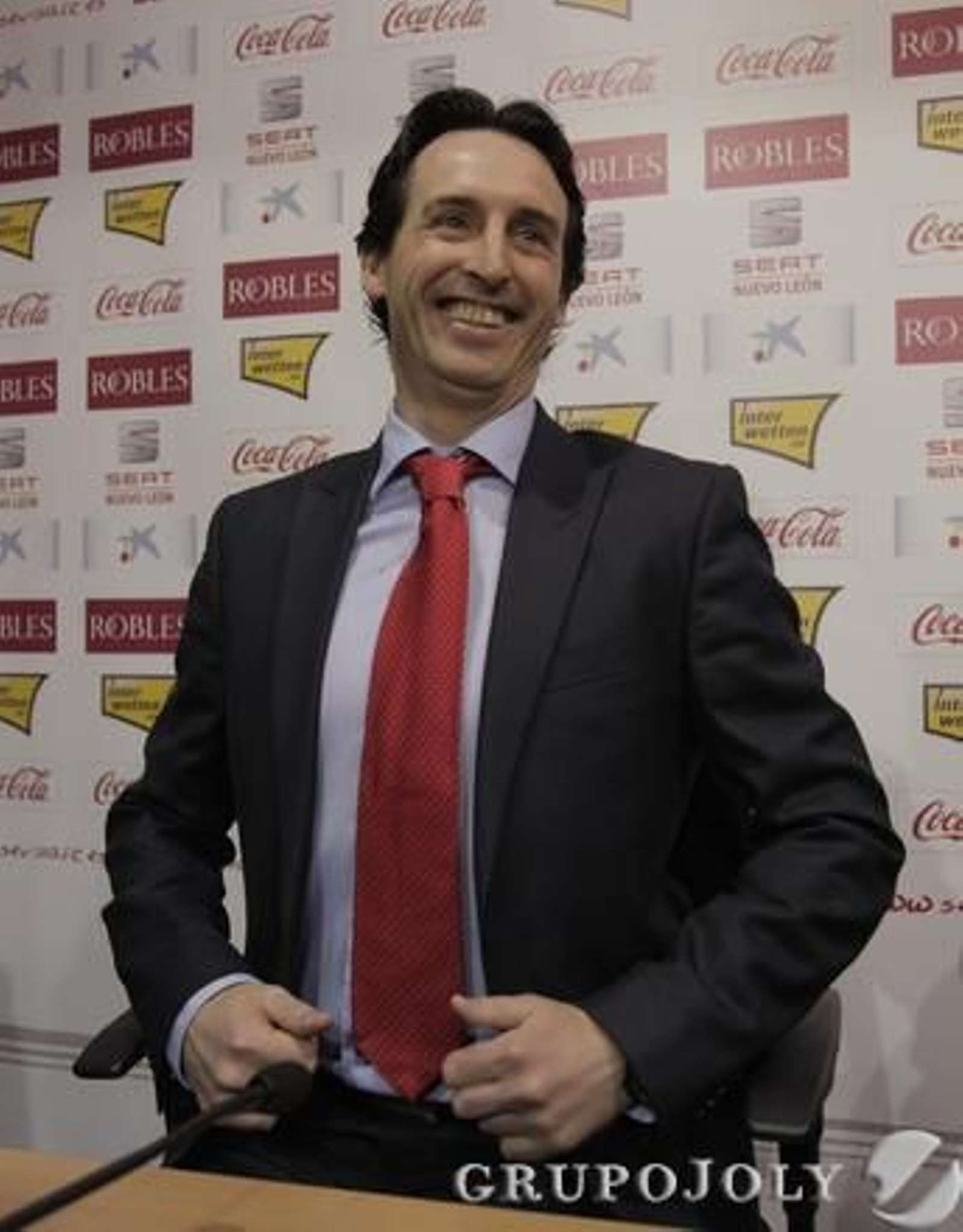 Unai Emery, en su presentación.

Foto: Antonio Pizarro