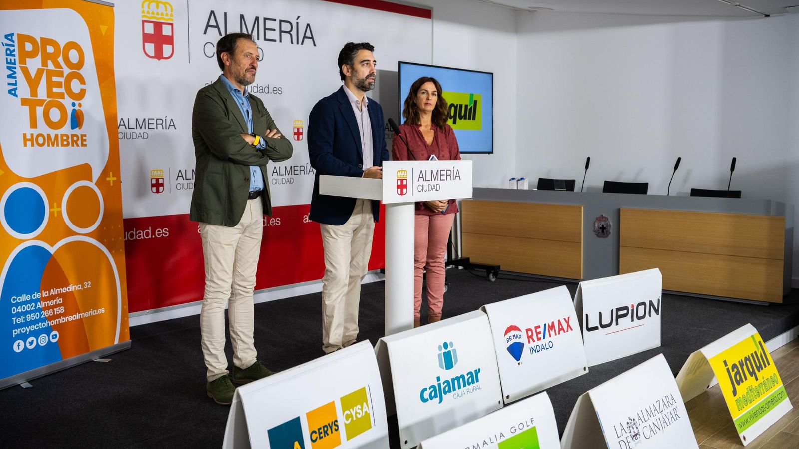 El concejal durante su intervención en la presentación del torneo.