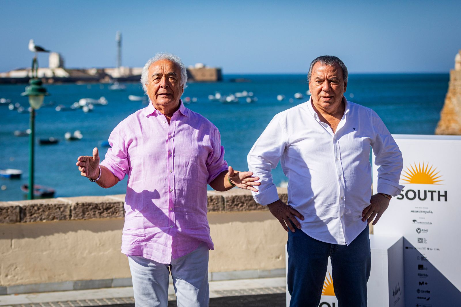 Las imágenes del photocall del Sotuh Festival en La Caleta este domingo: Adriana Ozores y  Los del Río