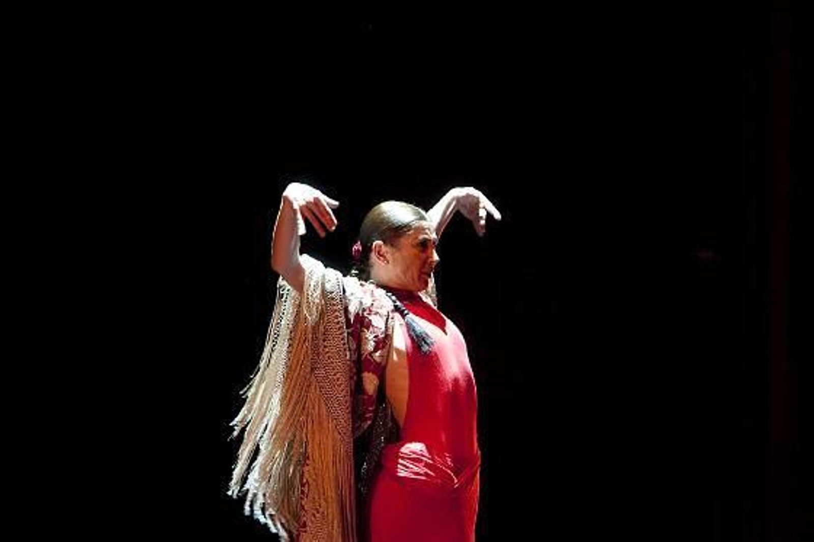 Una emocionada Sara Baras se despide temporalmente de los escenarios para dedicarse a su familia. 

Foto: Lourdes de Vicente