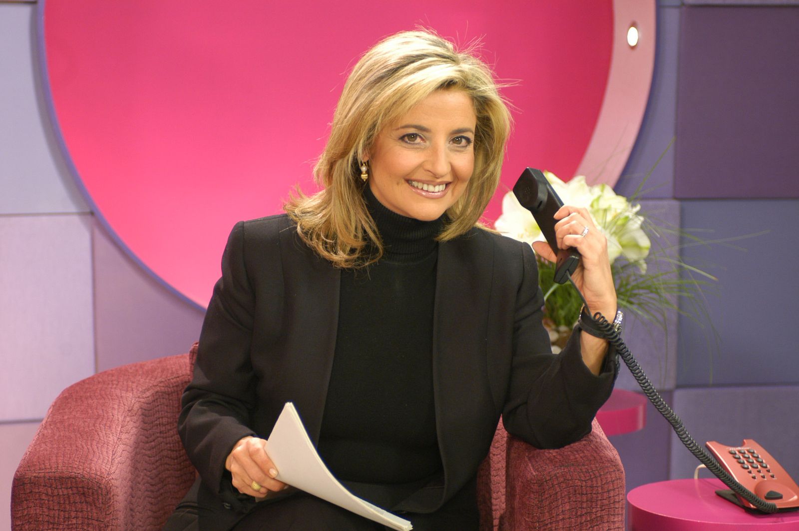 En un posado desenfadado en 'Contraportada', año 2005