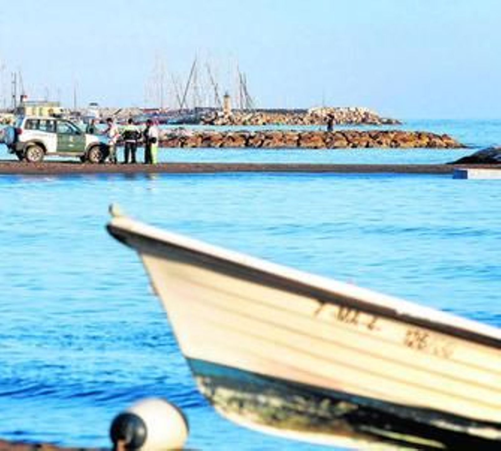 Barca de pesca en la zona este de la capital.