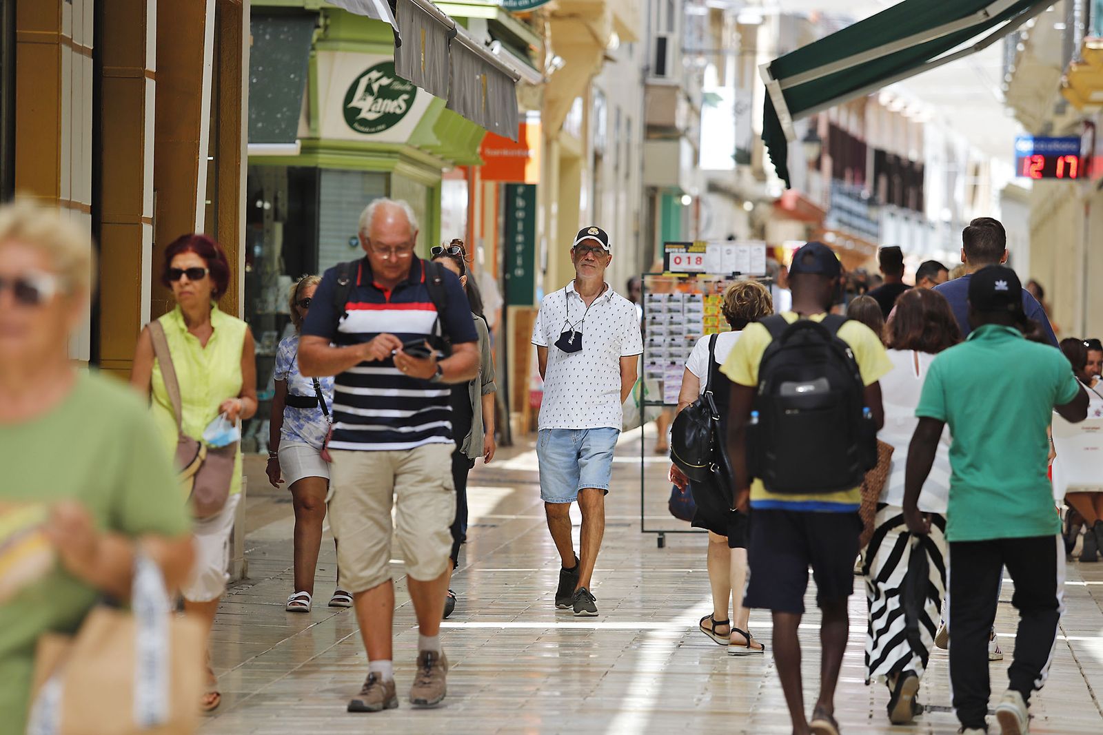 Ambiente en el centro de Huelva esta semana.