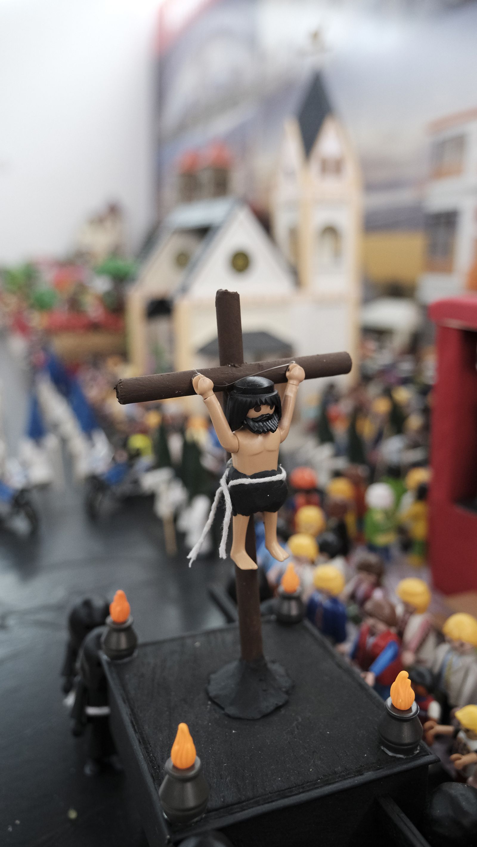 Inauguración de la exposición de playmobil de semana santa de Almería