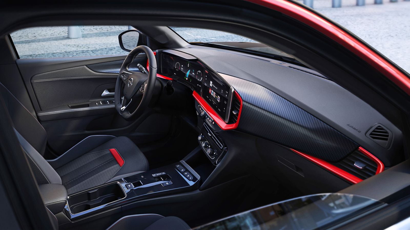 El acabado GS Line tendrá detalles diferenciales en color rojo, tanto en la carrocería, como en el habitáculo.