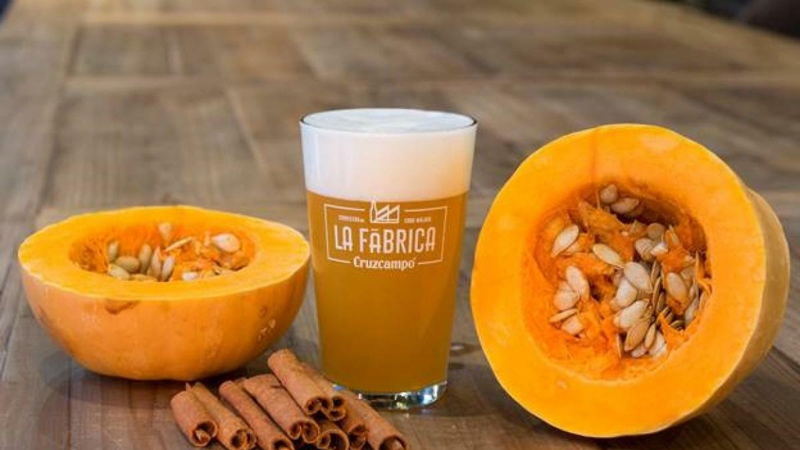 Cerveza con calabaza.