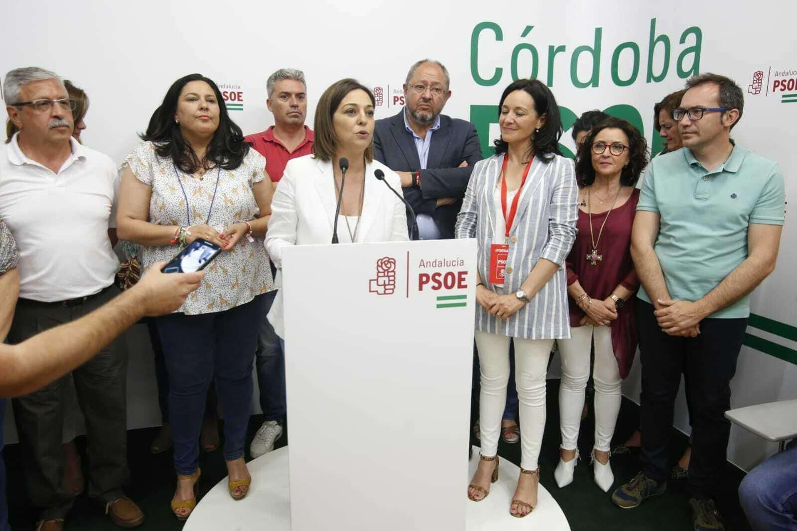 Ambrosio, en la sede del PSOE.