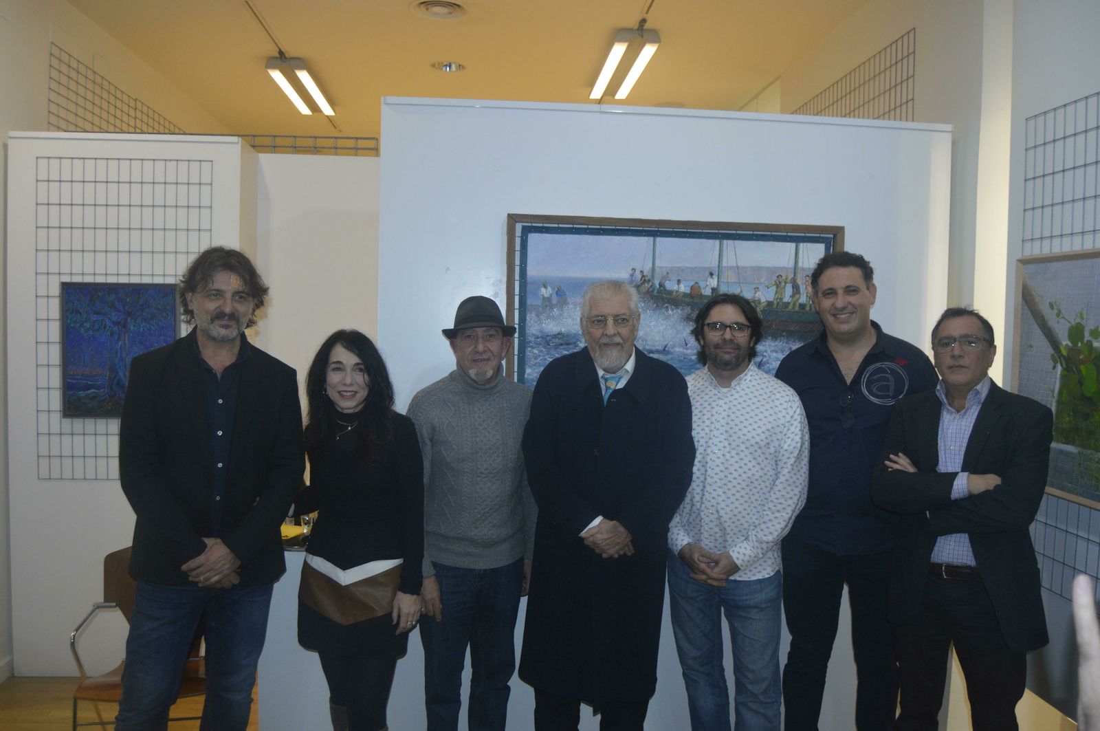 Jerónimo Bocuñano, Inma Gavira, Pepe Palacios, Manuel Virella, Cecilio Chaves, Julián Delgado y Rafael Casado.