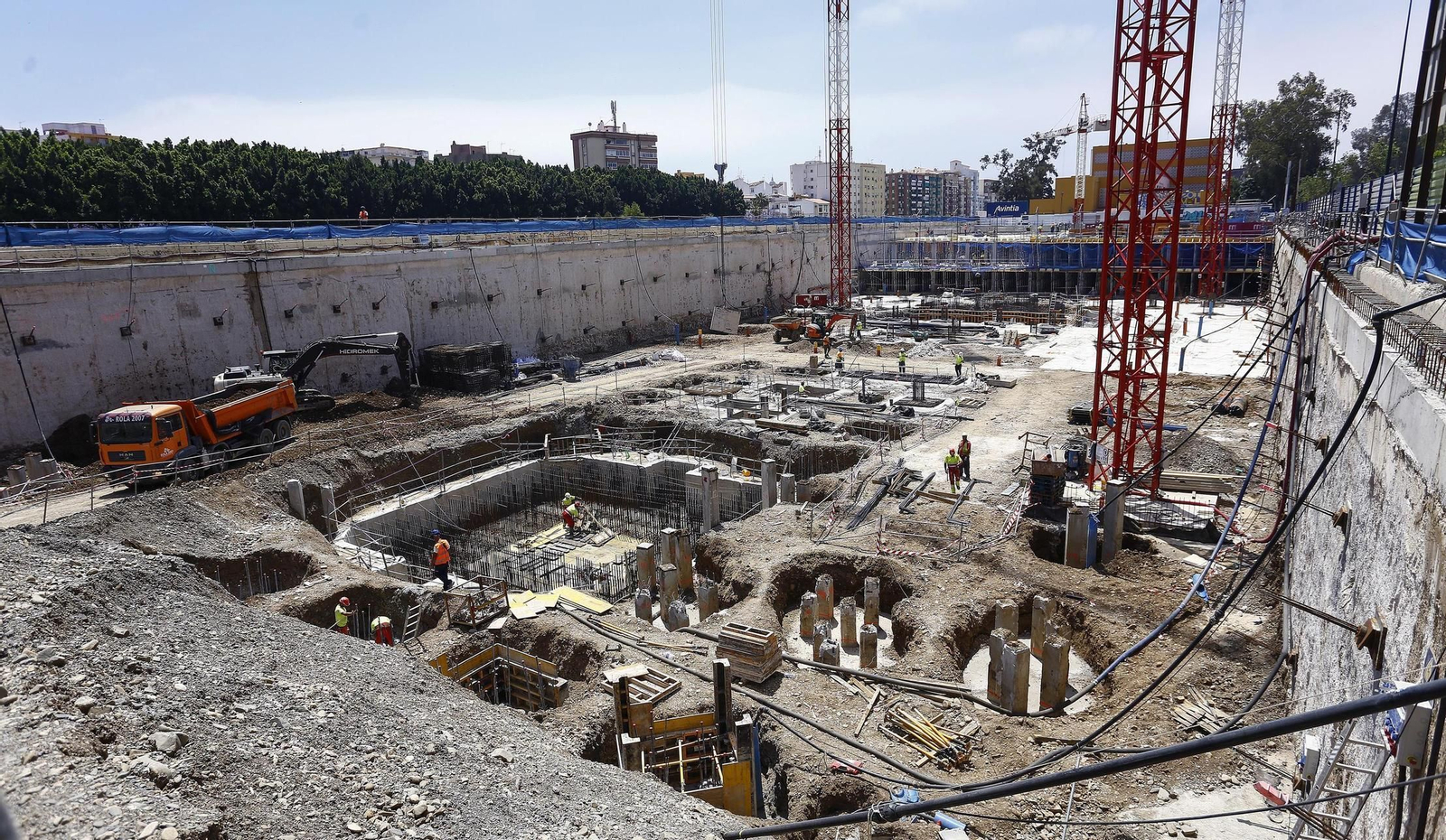 Fotos del avance de las obras de las nuevas torres de Málaga Fotos del avance de las obras de las nuevas torres de Málaga