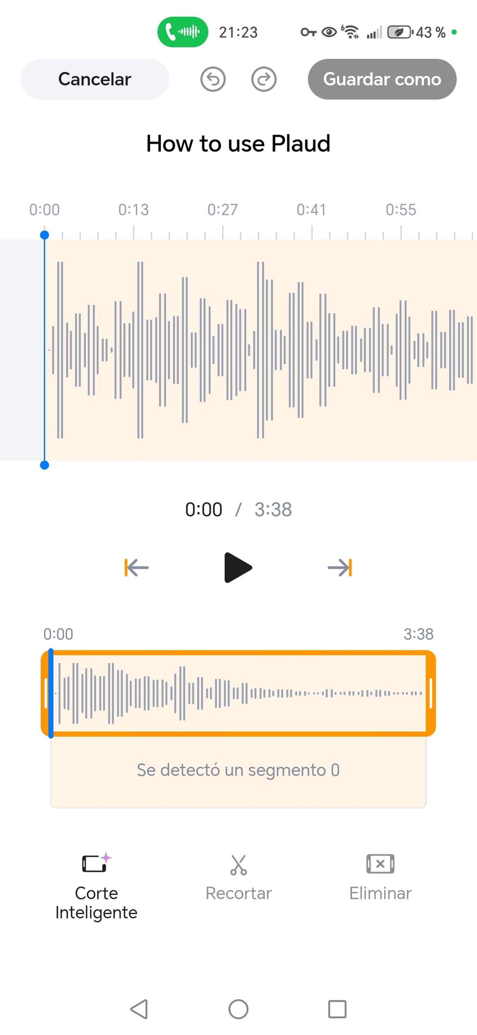 Aplicación de Plaud