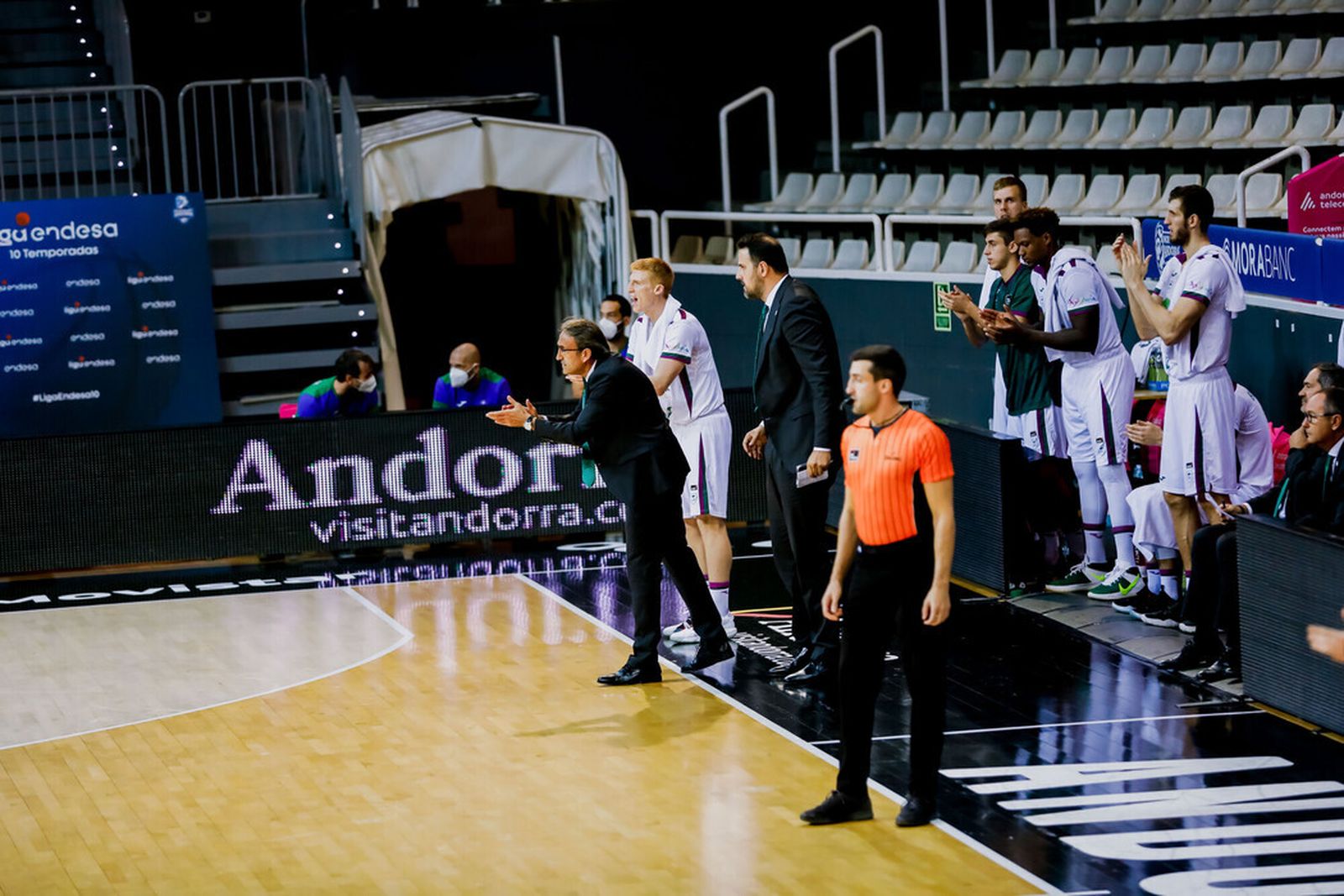 Luis Casimiro durante el partido contra el Morabanc Andorra.
