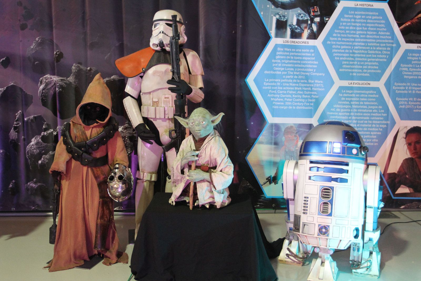 Una exposición de 'Stars  Wars'.