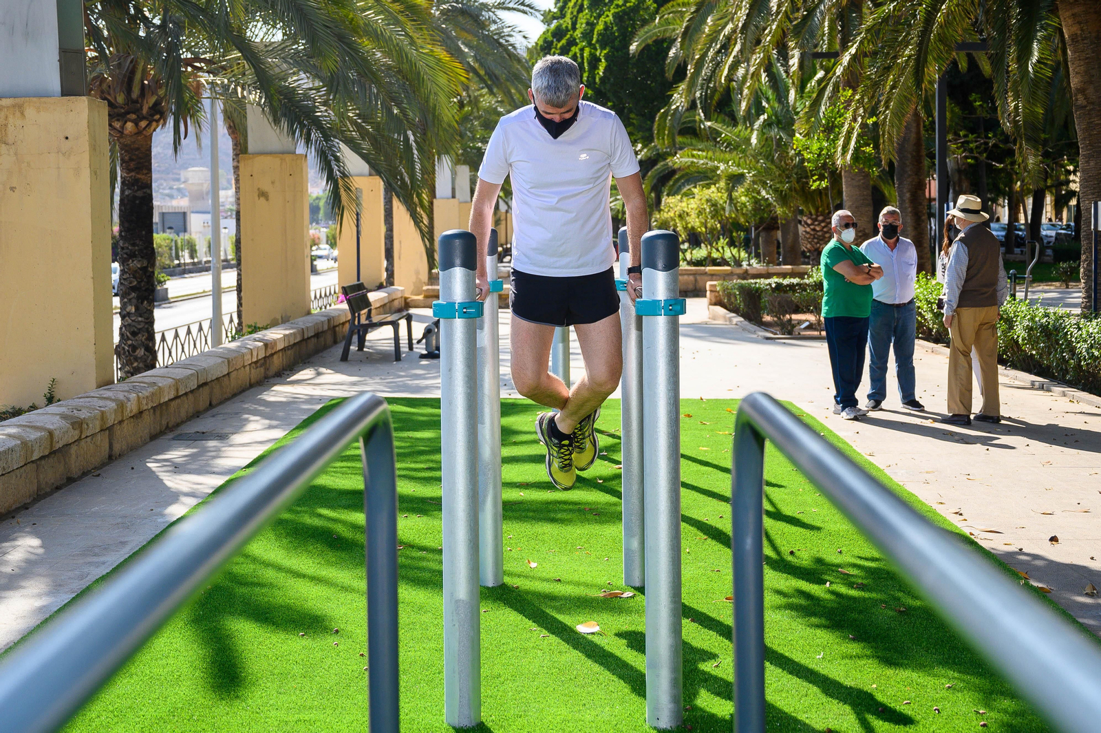 La nueva zona de calistenia del parque Nicolás Salmerón