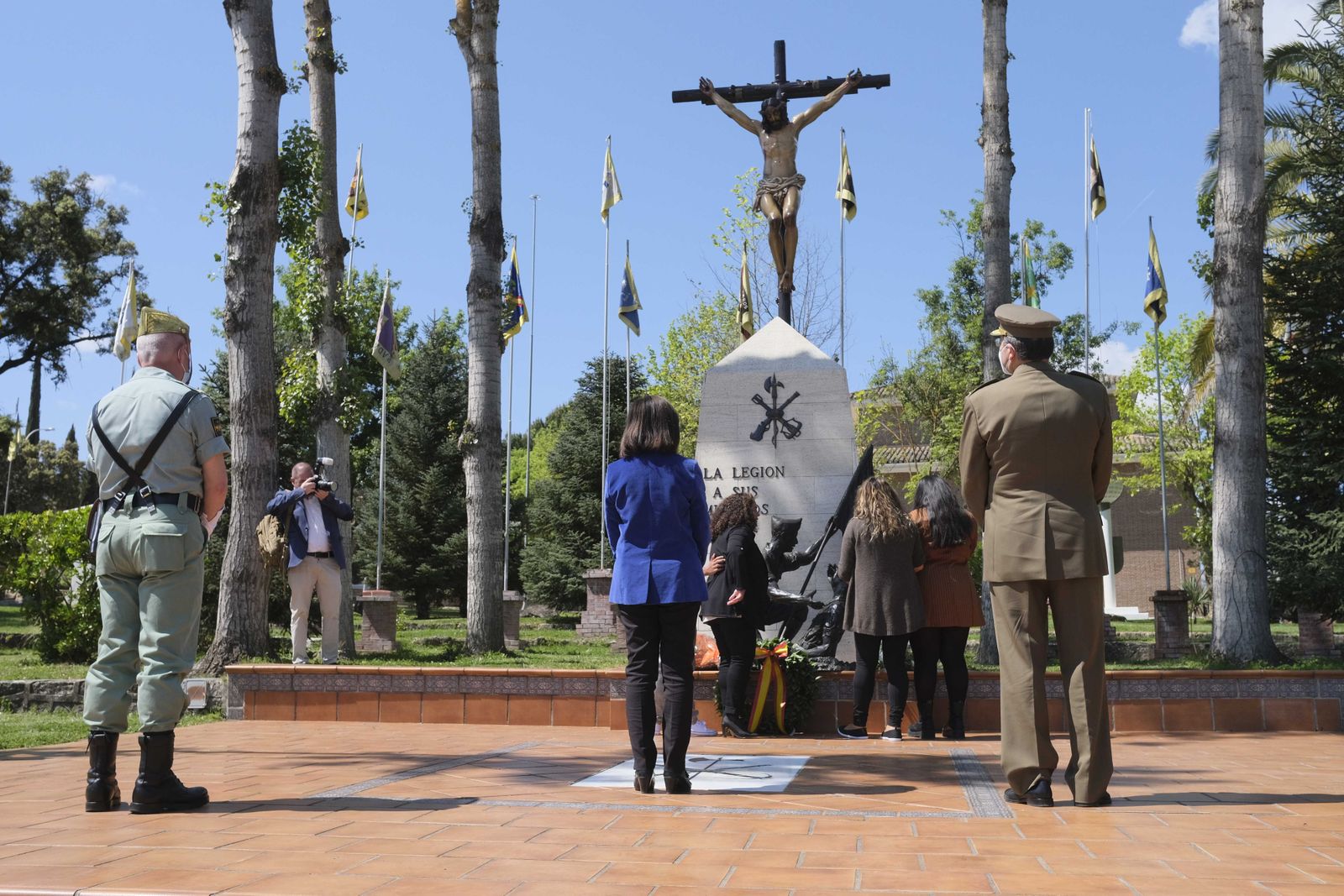 Homenaje de La Legión a los militares fallecidos, en fotos.