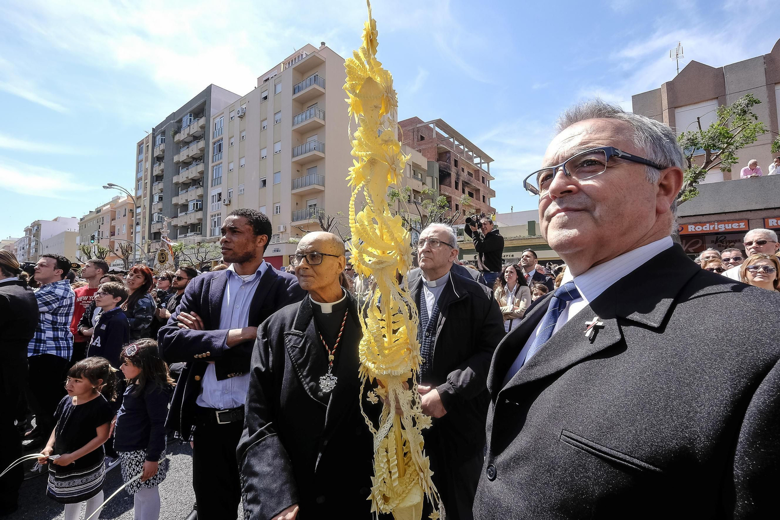 Salida de la hermandad de La Borriquita.