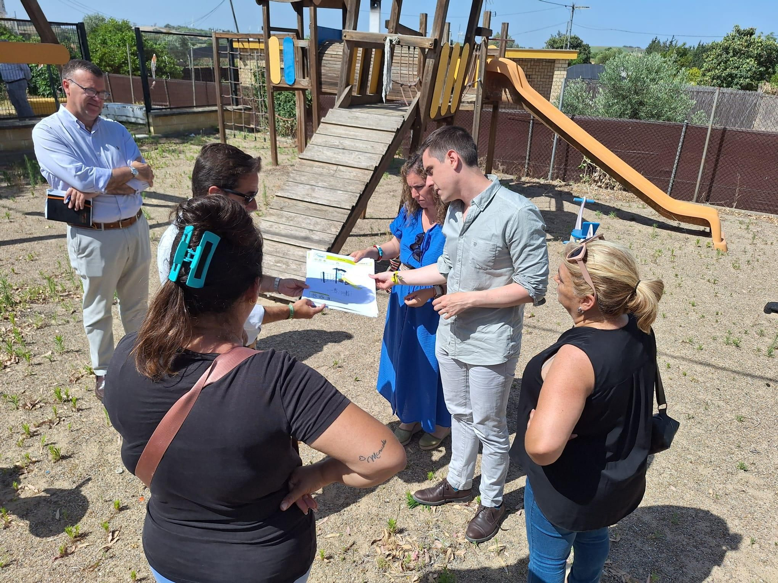 Jaime Espinar en las instalaciones infantiles de Las Pachecas, el pasado verano.