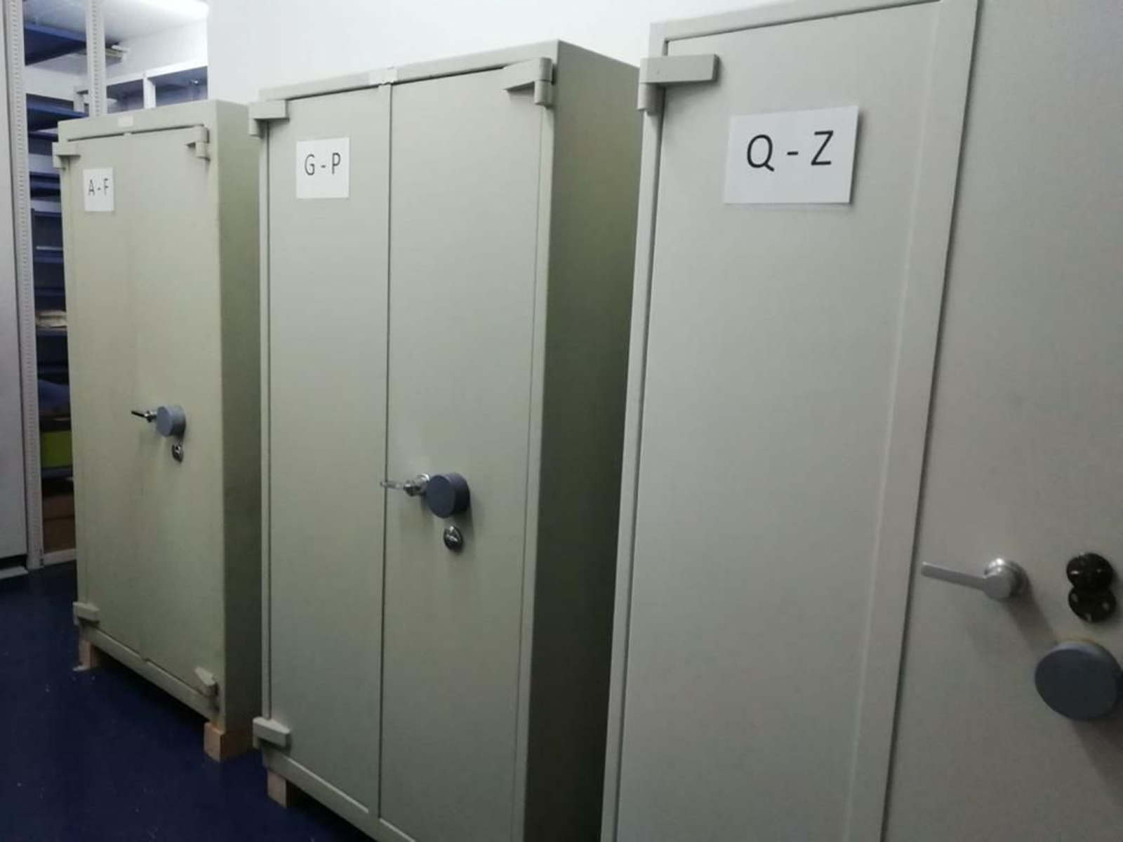 Las "cajas fuertes" que están en el sótano de Idea.