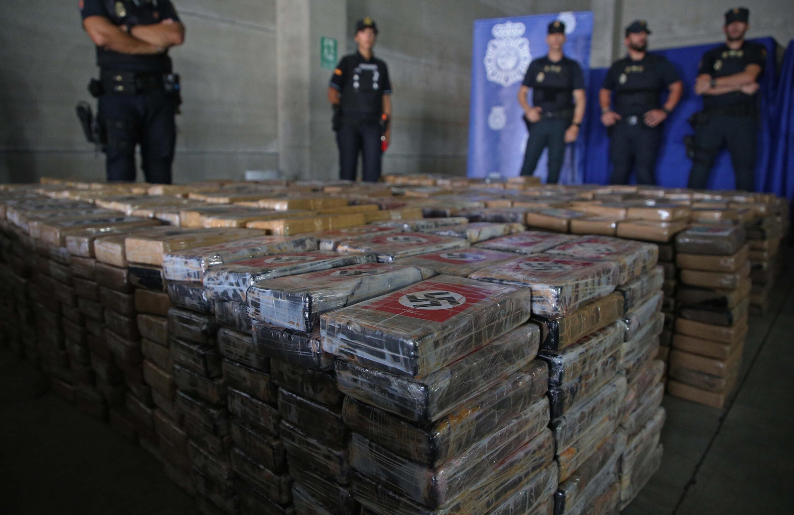 Fotos del mayor alijo de cocaína de la historia de España intervenido en Algeciras