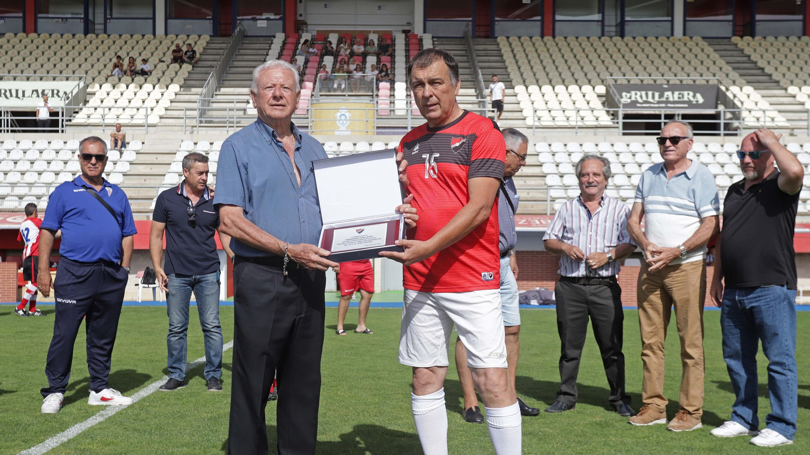 Fotos del triangular de homenaje a Fernando Gallego de los Veteranos del Algeciras CF